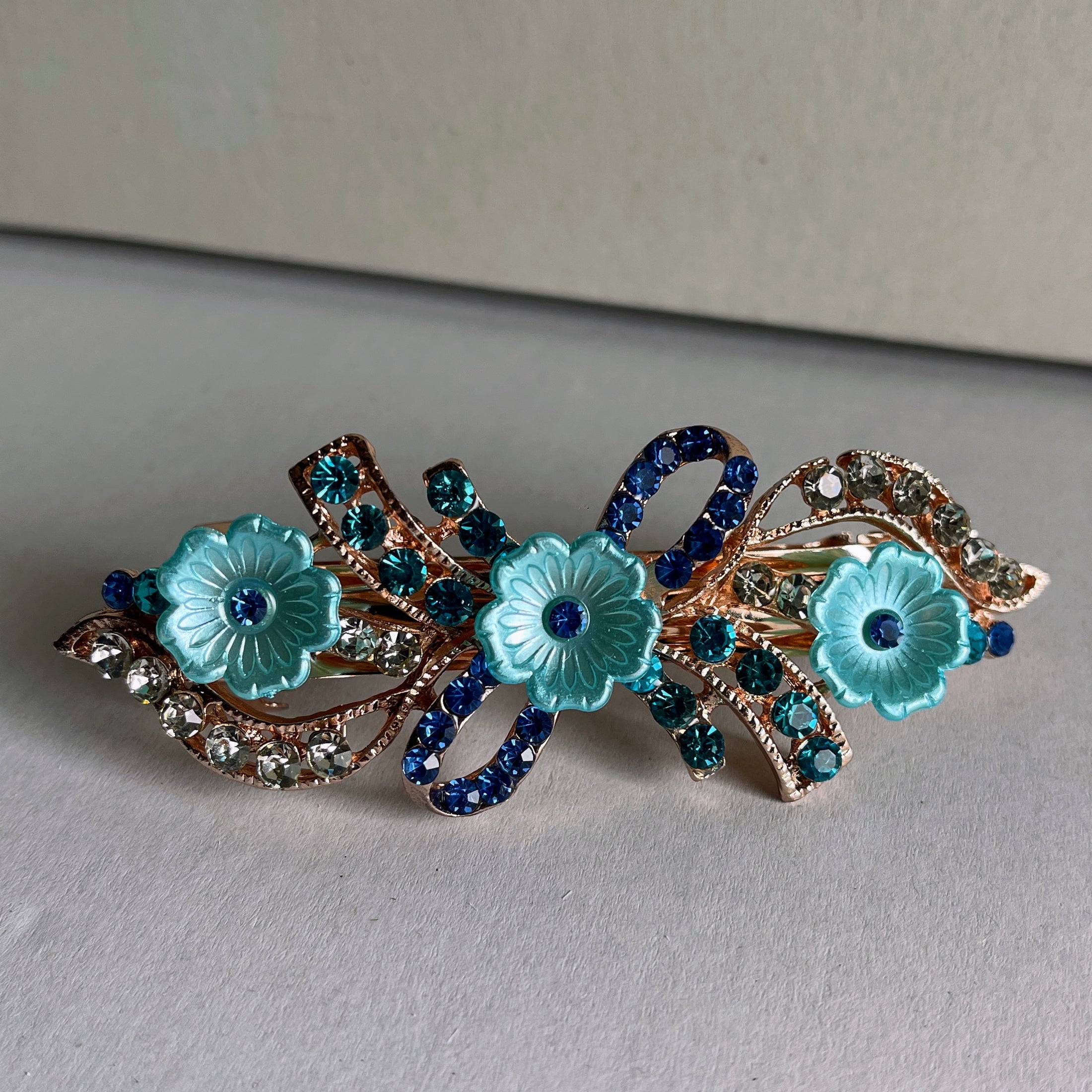 Crystal Flower Hair Clip