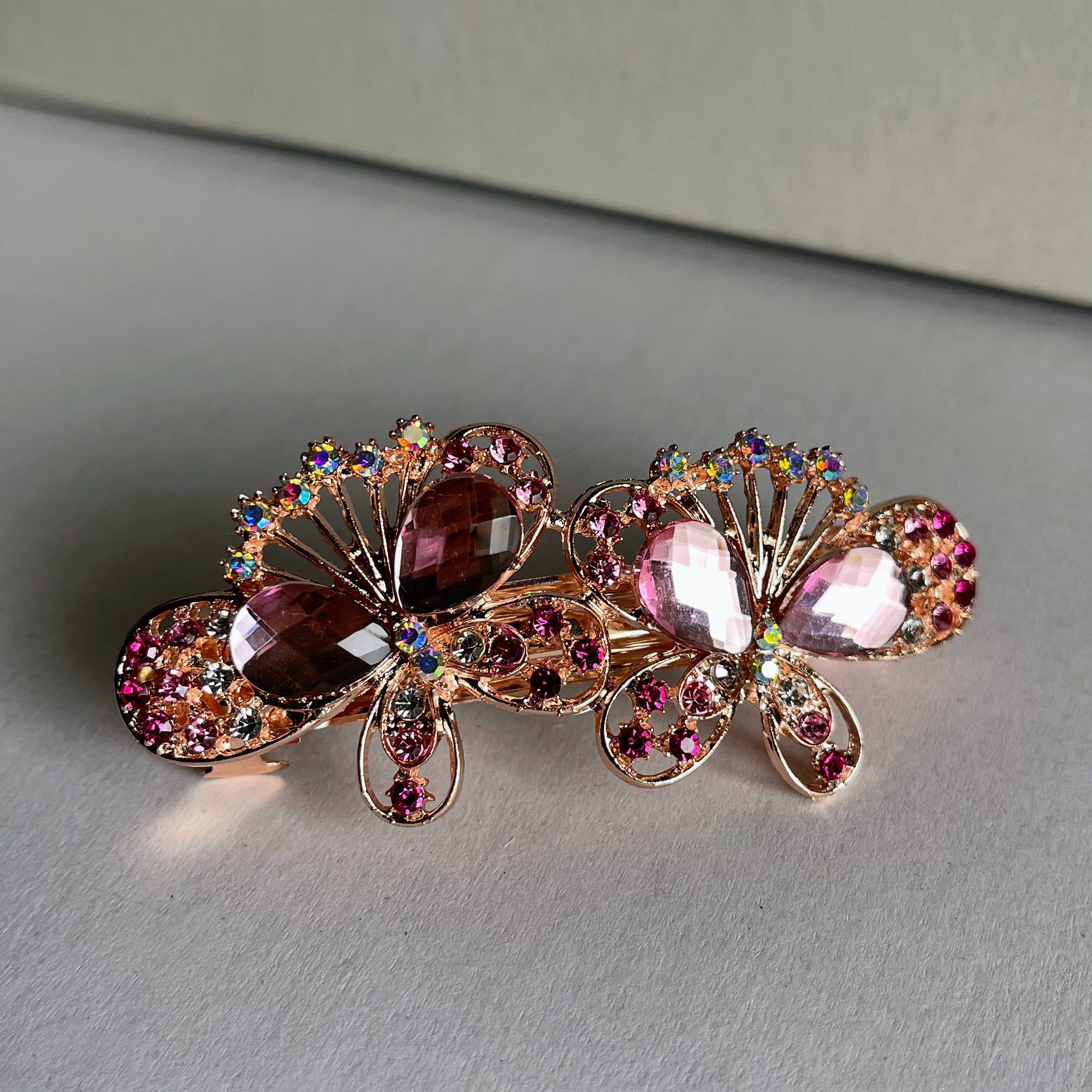 Crystal Flower Hair Clip