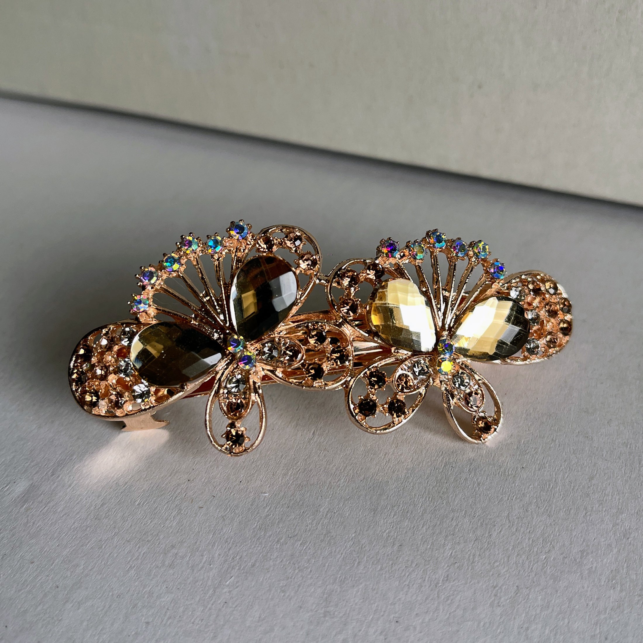 Crystal Flower Hair Clip