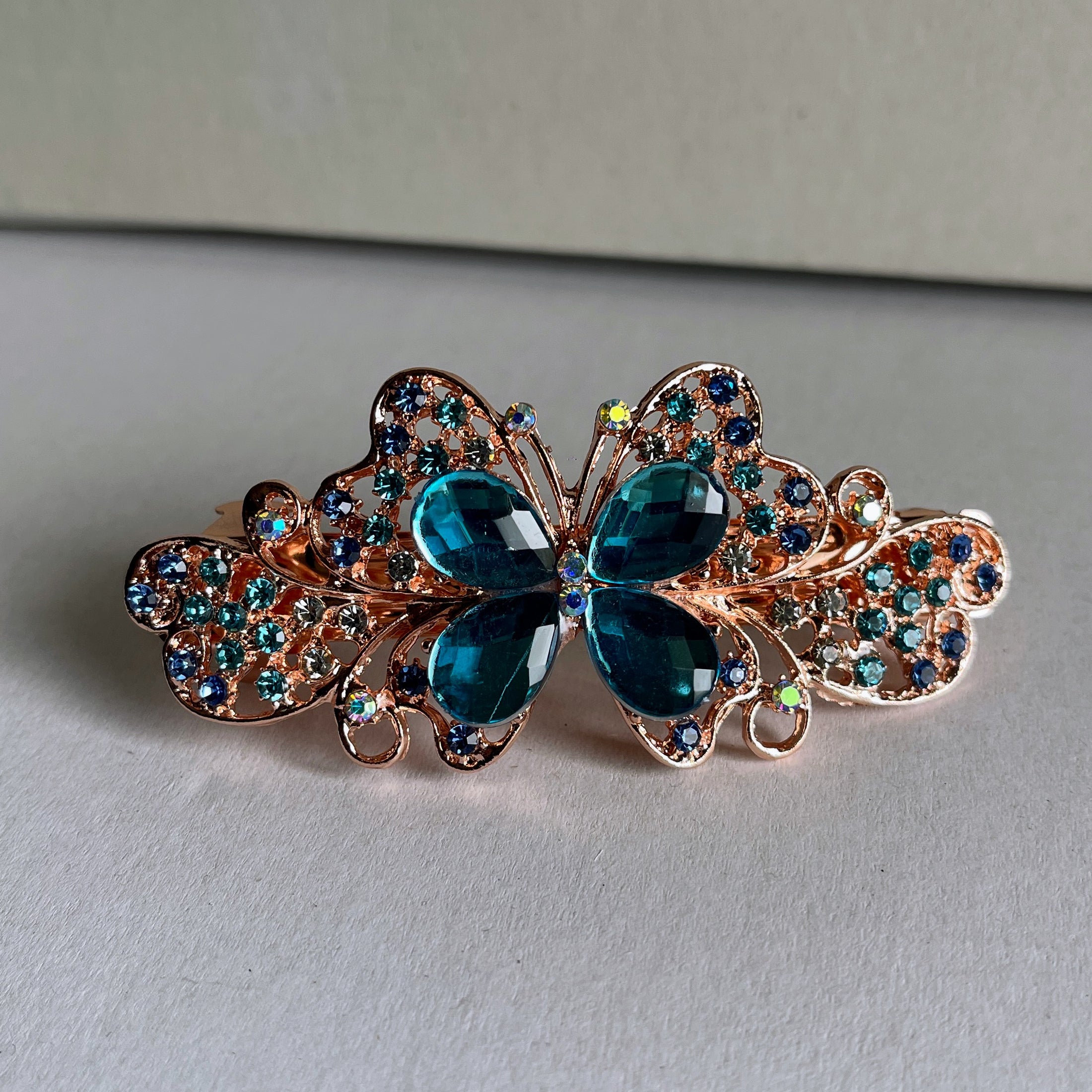 Crystal Flower Hair Clip