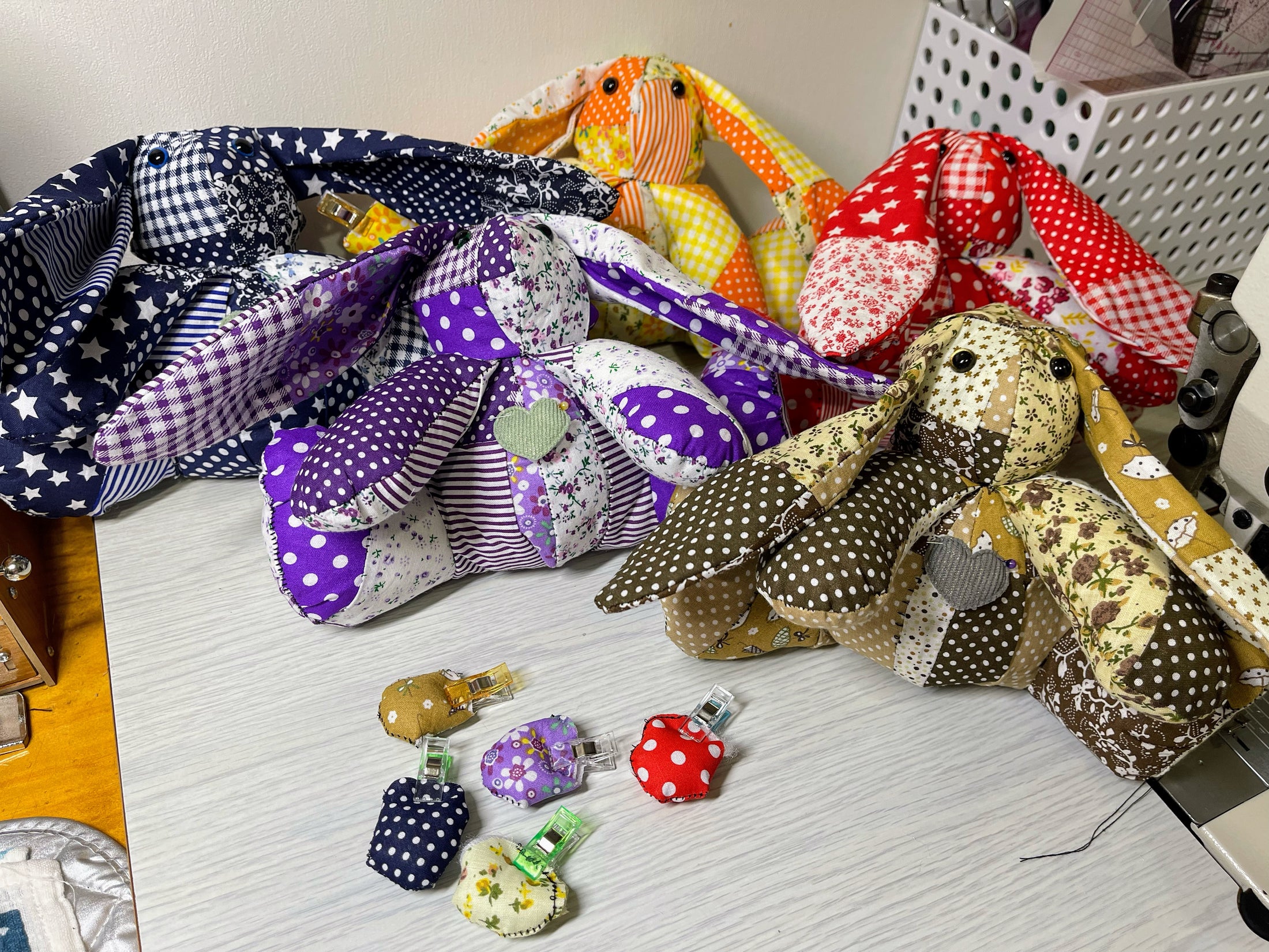💜 Patchwork Bunny Doll