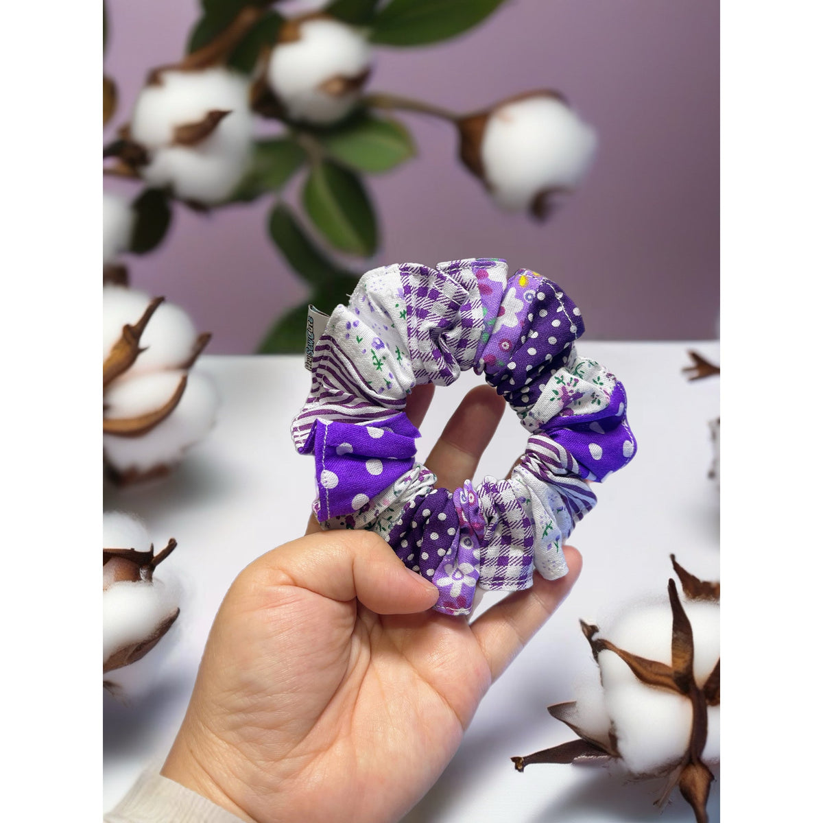 🌼 Patchwork Scrunchie