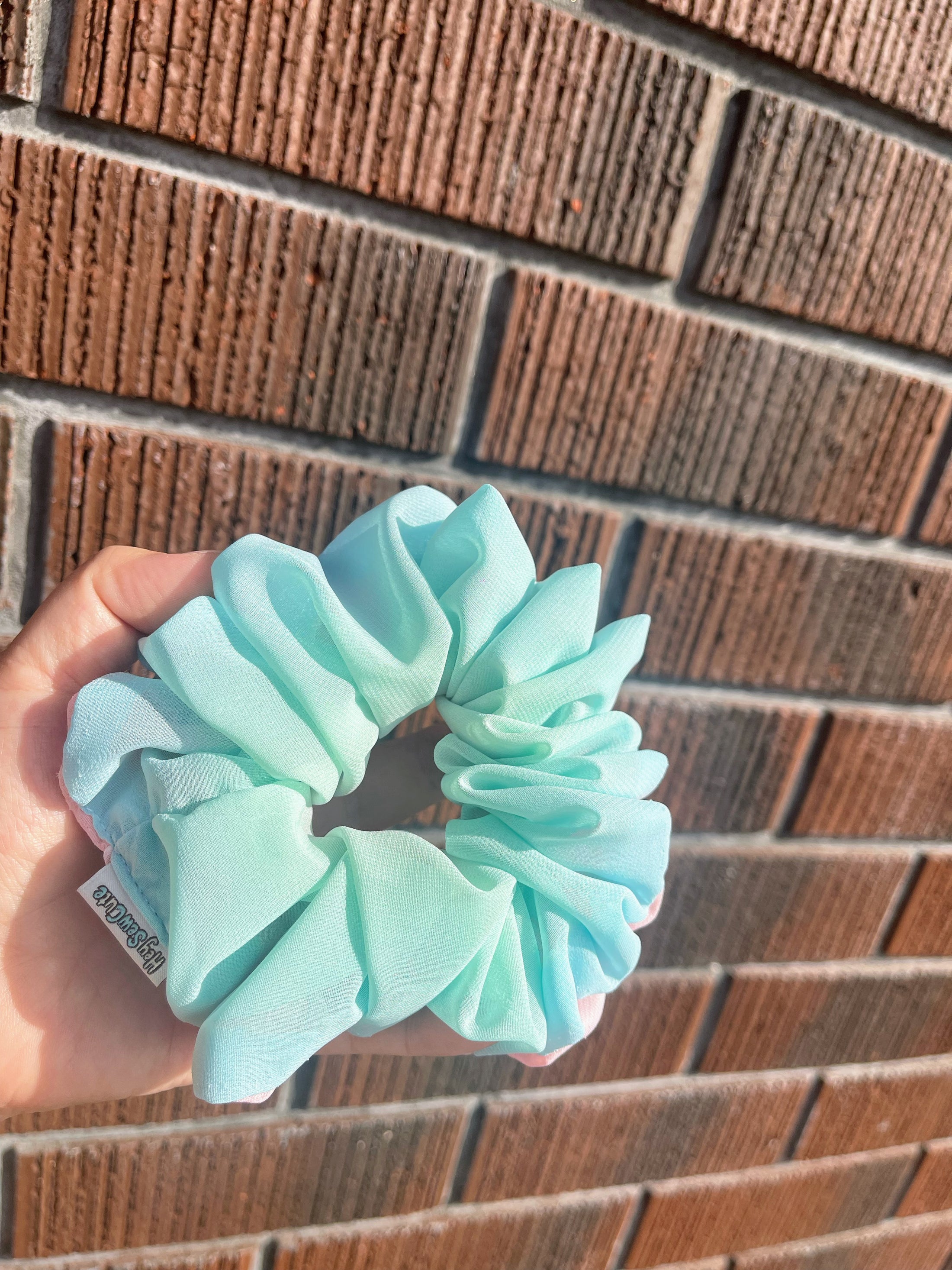 ☁️ Cotton Candy Sky Scrunchie