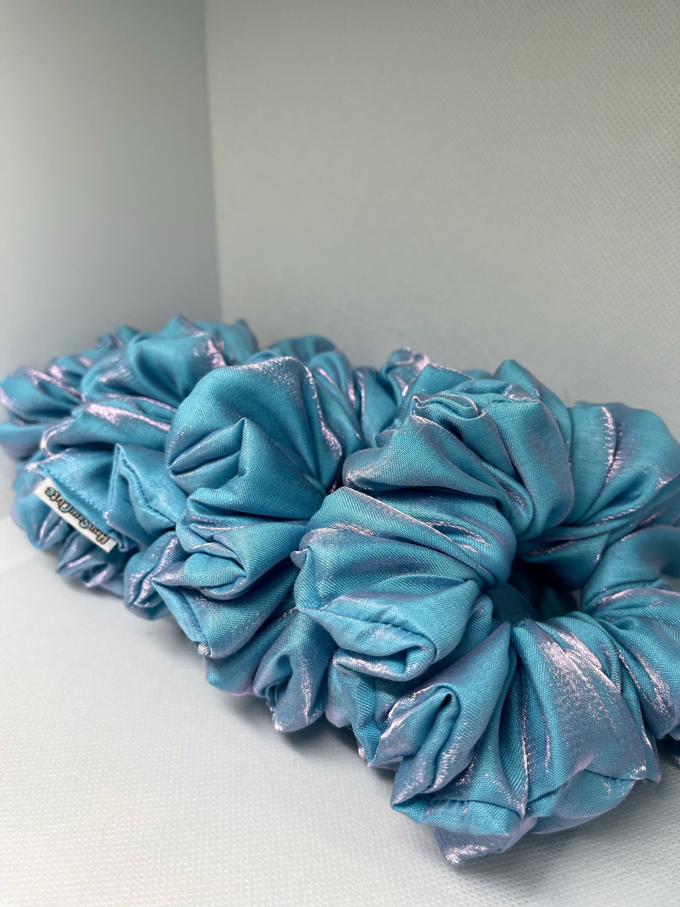 Shimmer Blue Large Scrunchie