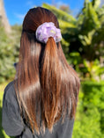 Load image into Gallery viewer, Rose Garden Scrunchie – Soft Organza Floral Hair Tie
