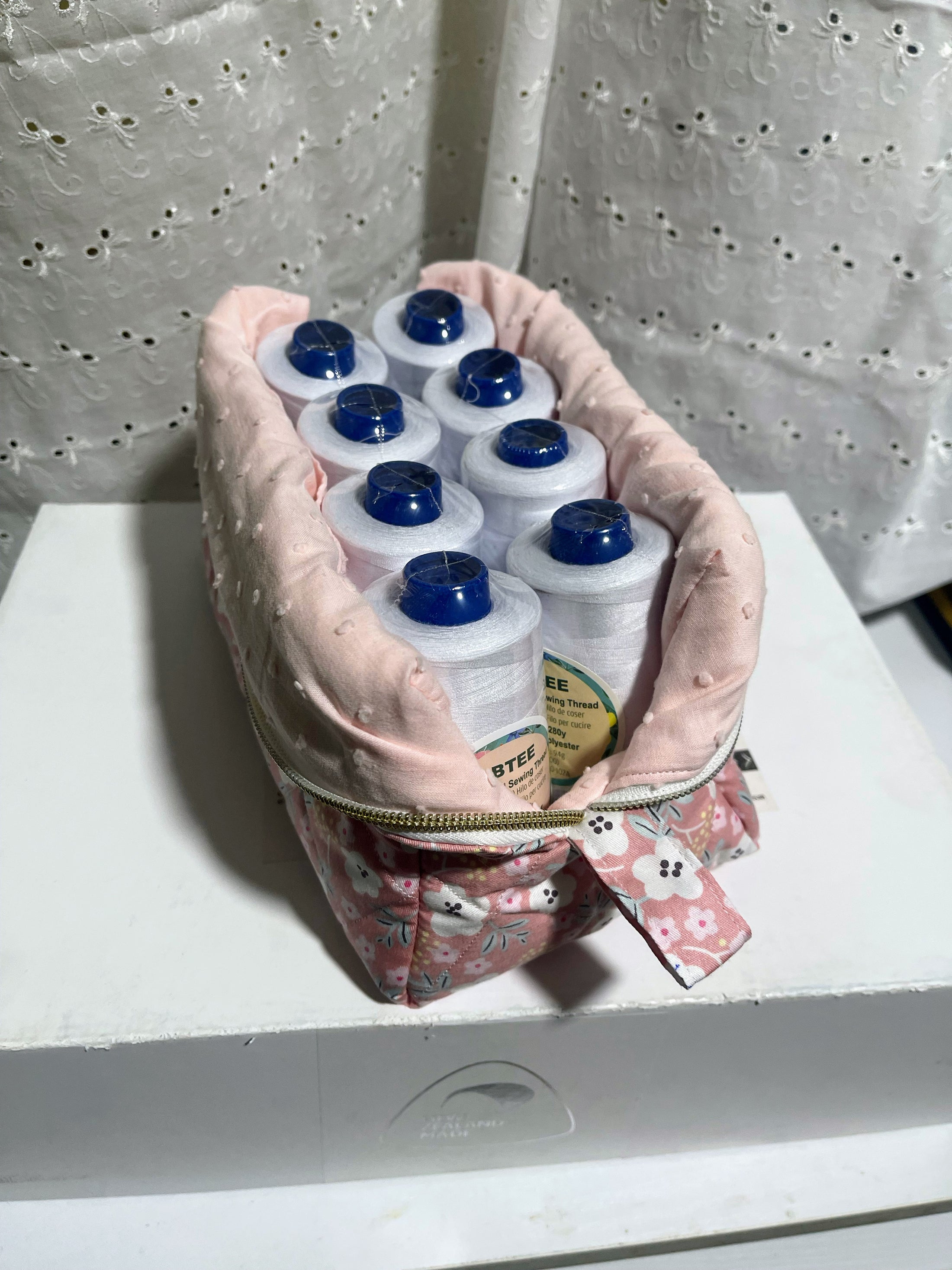 Quilted Makeup Bag – Sweetheart Edition XL size