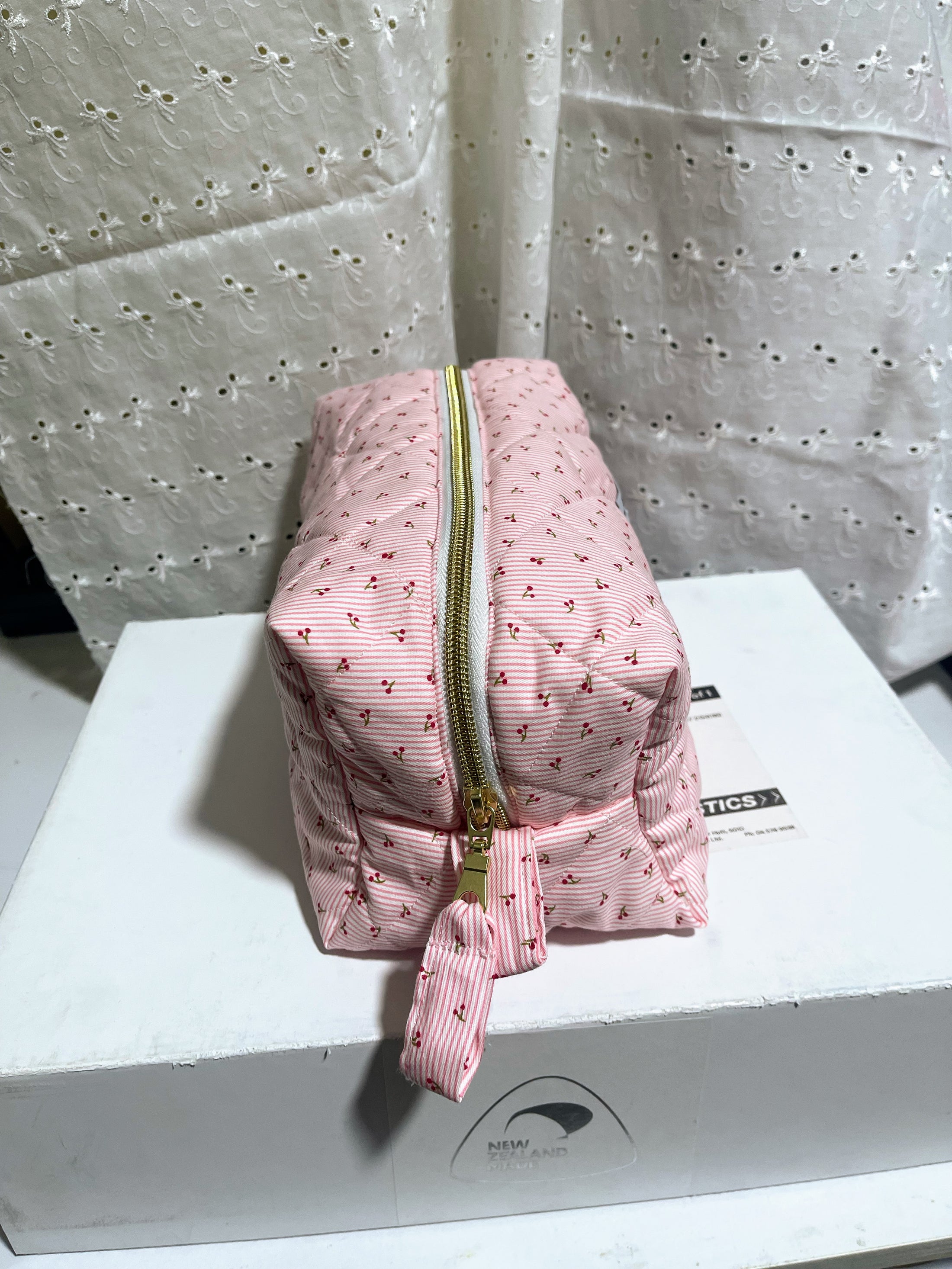 Quilted Makeup Bag – Sweetheart Edition XL size