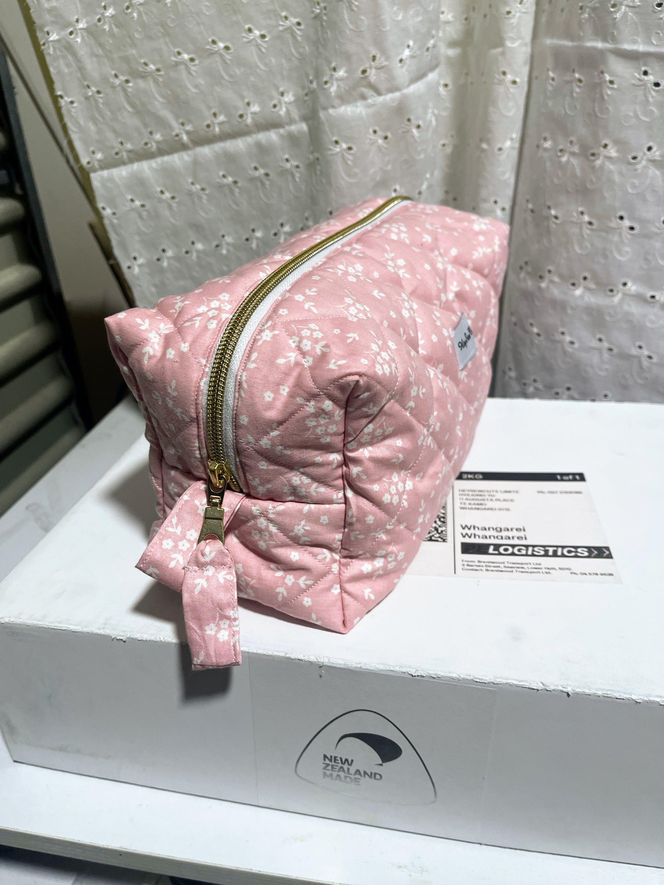 Quilted Makeup Bag – Sweetheart Edition XL size