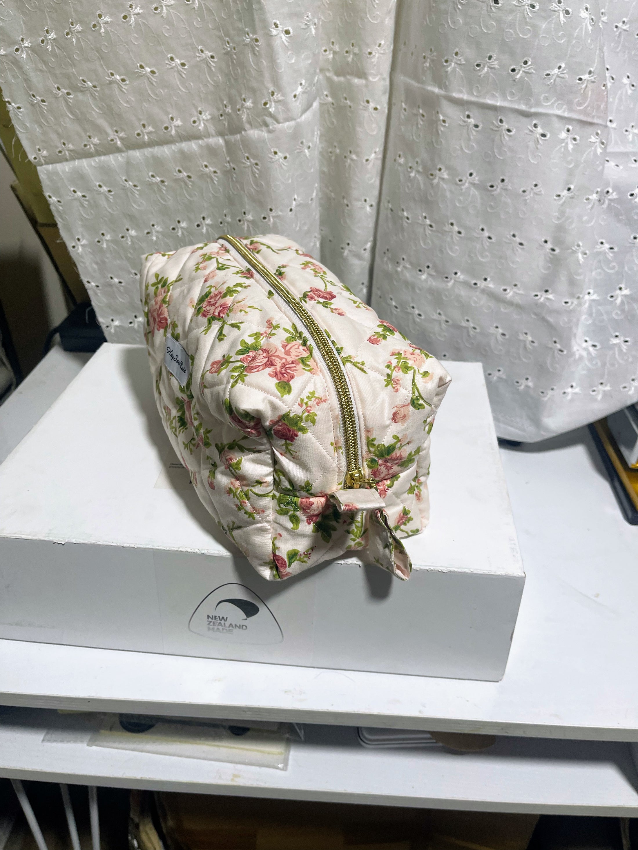 Quilted Makeup Bag – Sweetheart Edition XL size