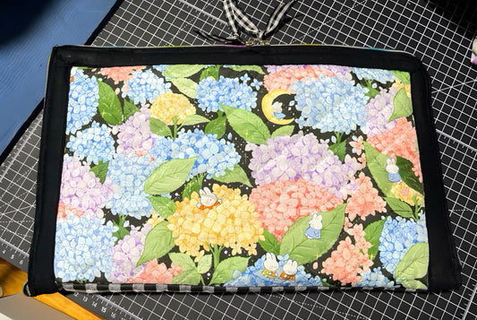 Handmade Quilted Chromebook & Laptop Sleeve – Hydrangea Limited Edition