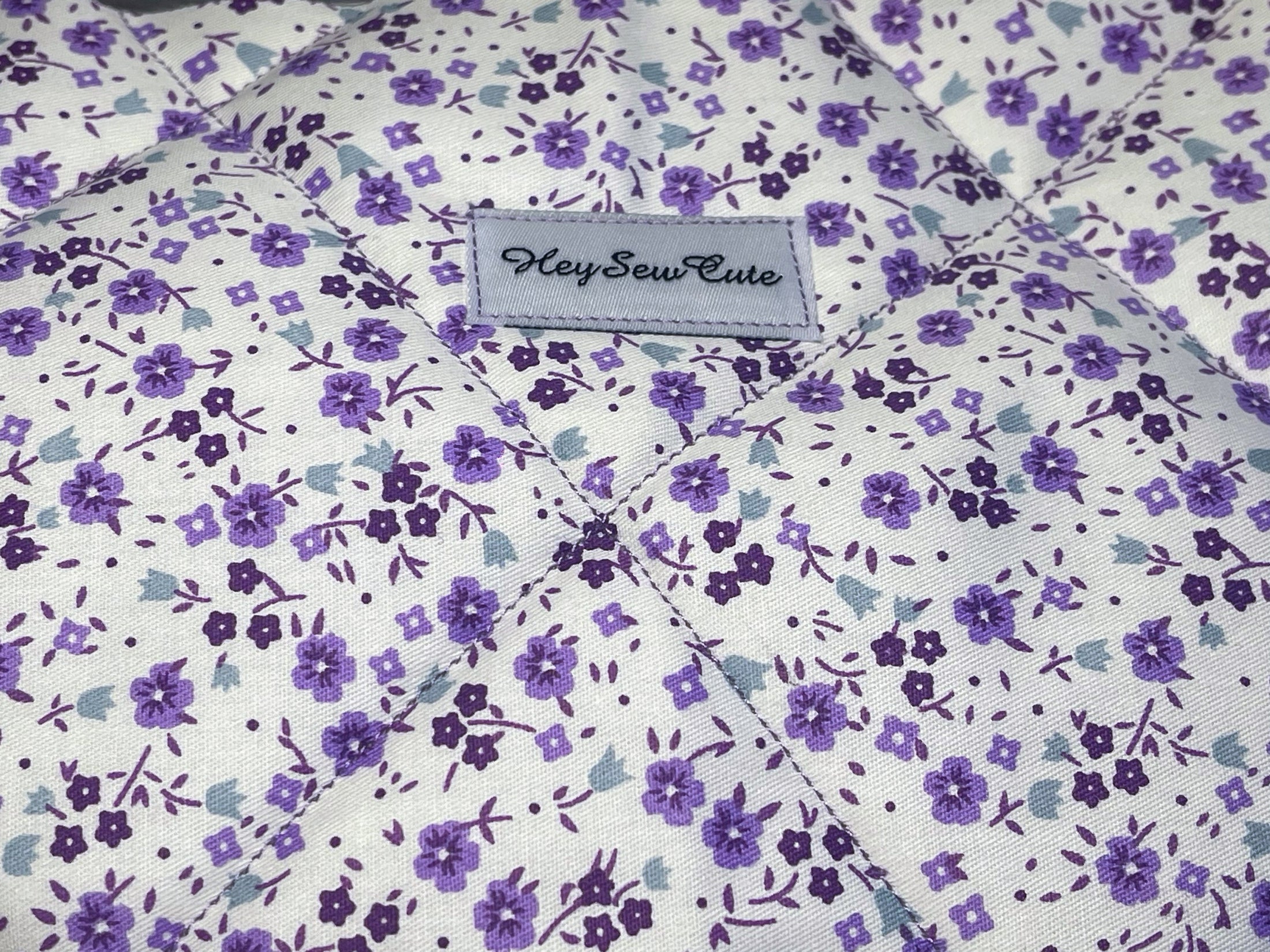 Quilted Pouch – Purple Blossom Edition