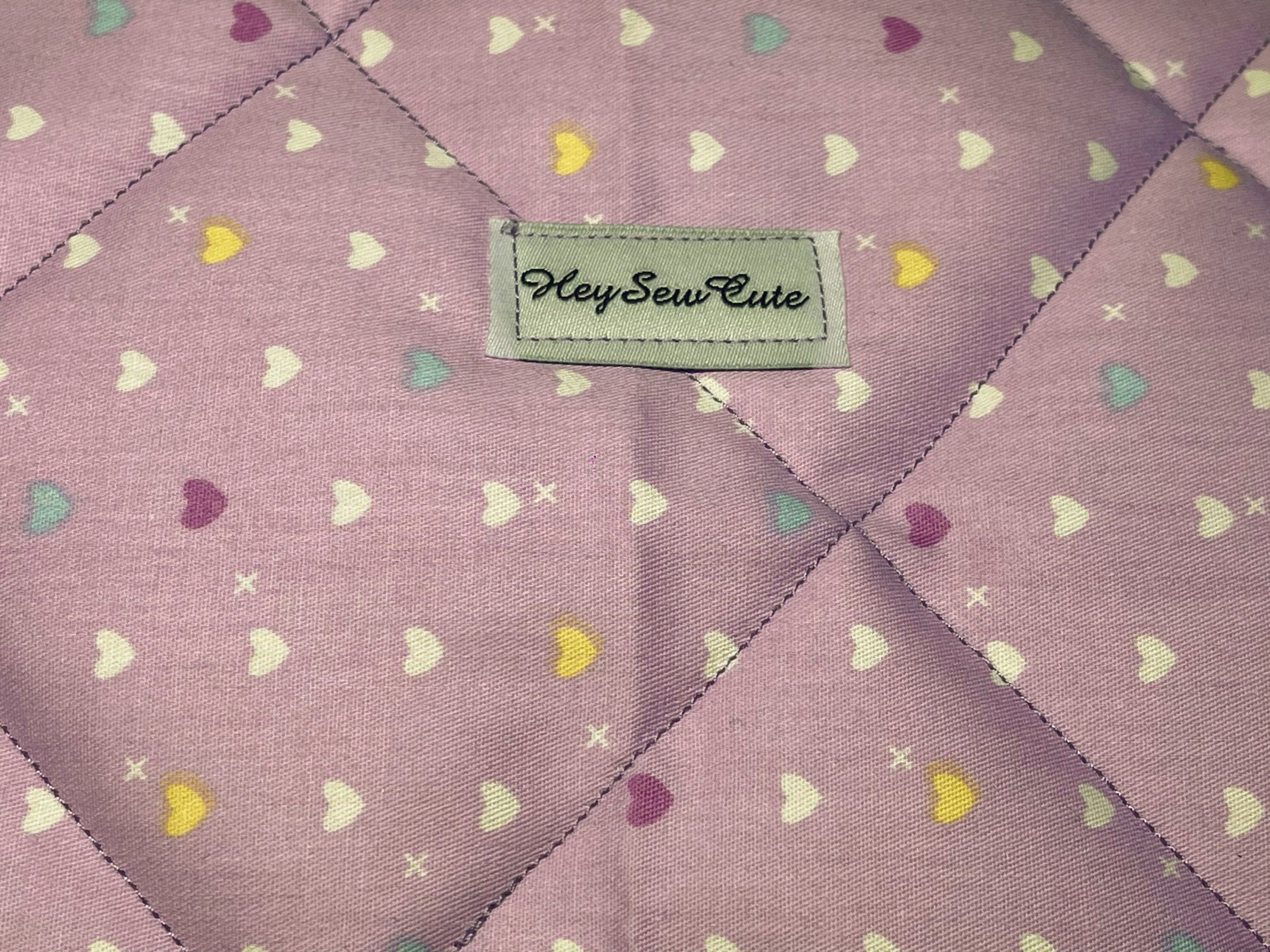 Quilted Pouch – Purple Blossom Edition