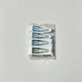 Load image into Gallery viewer, Black and white patterned snap hair clip set, 4 pack back view
