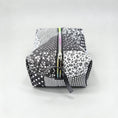 Load image into Gallery viewer, HeySewCute monochrome patchwork quilted pouch studio view 2
