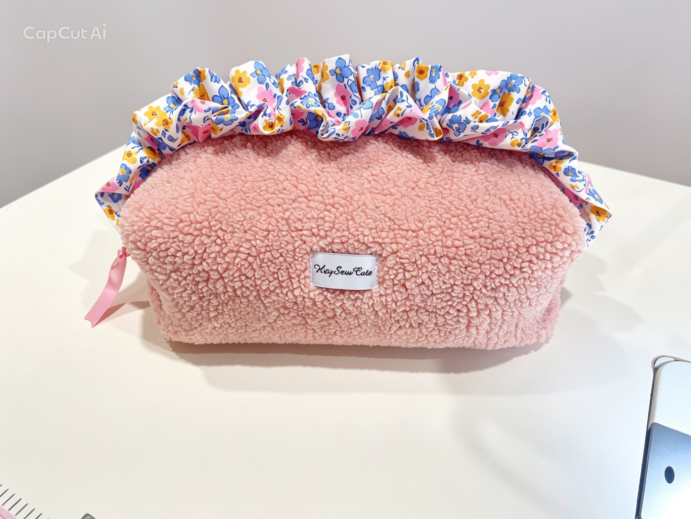 Pink Teddy Ruffle Matching Bag Sets