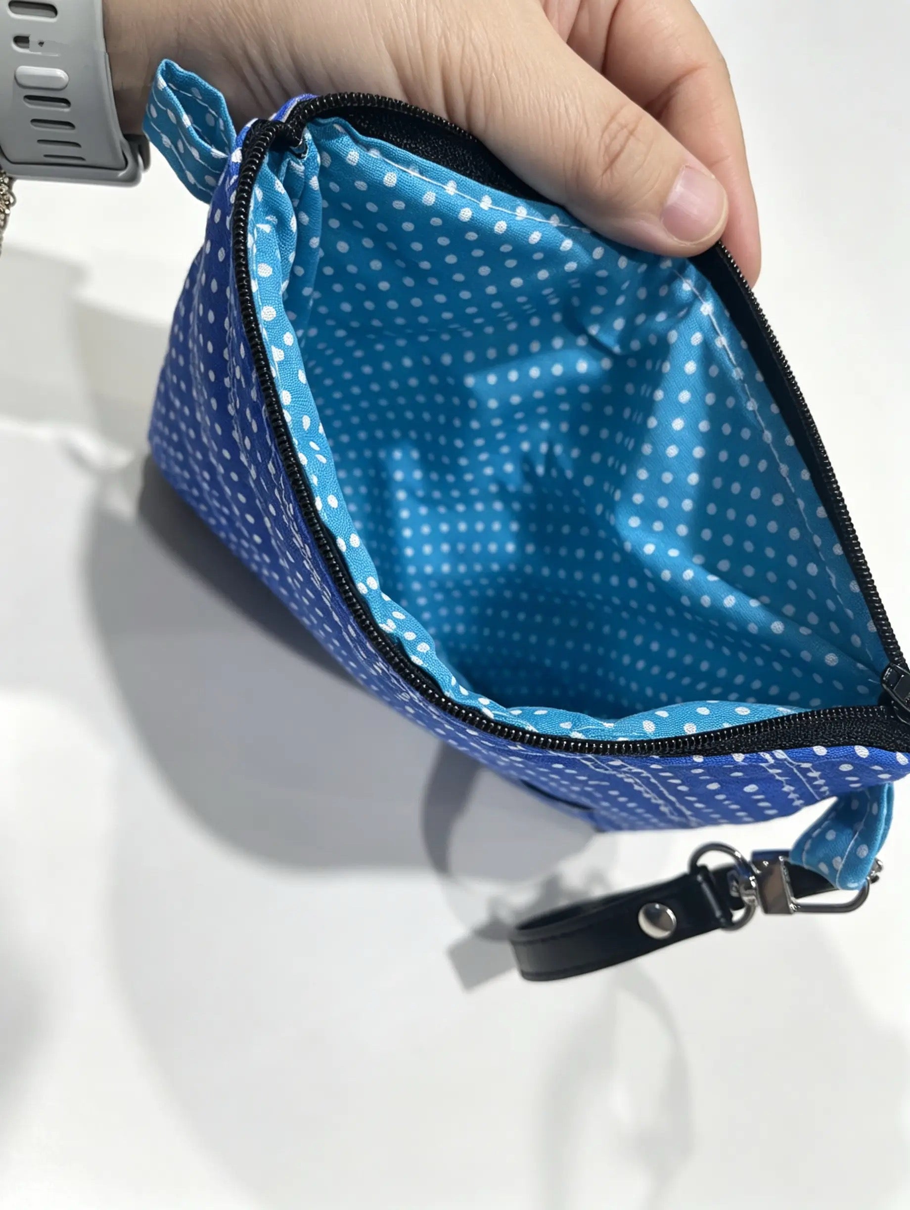 Handmade Quilted Wristlet Pouch – 20 Colour Options