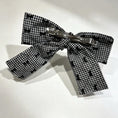Load image into Gallery viewer, Bow Detail Gingham Hair Set – Handmade Large Scrunchie & Oversized Hair Bow Clip
