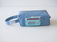 Load image into Gallery viewer, Grab & Go Denim Nappy & Wipes Bag – Handmade in NZ
