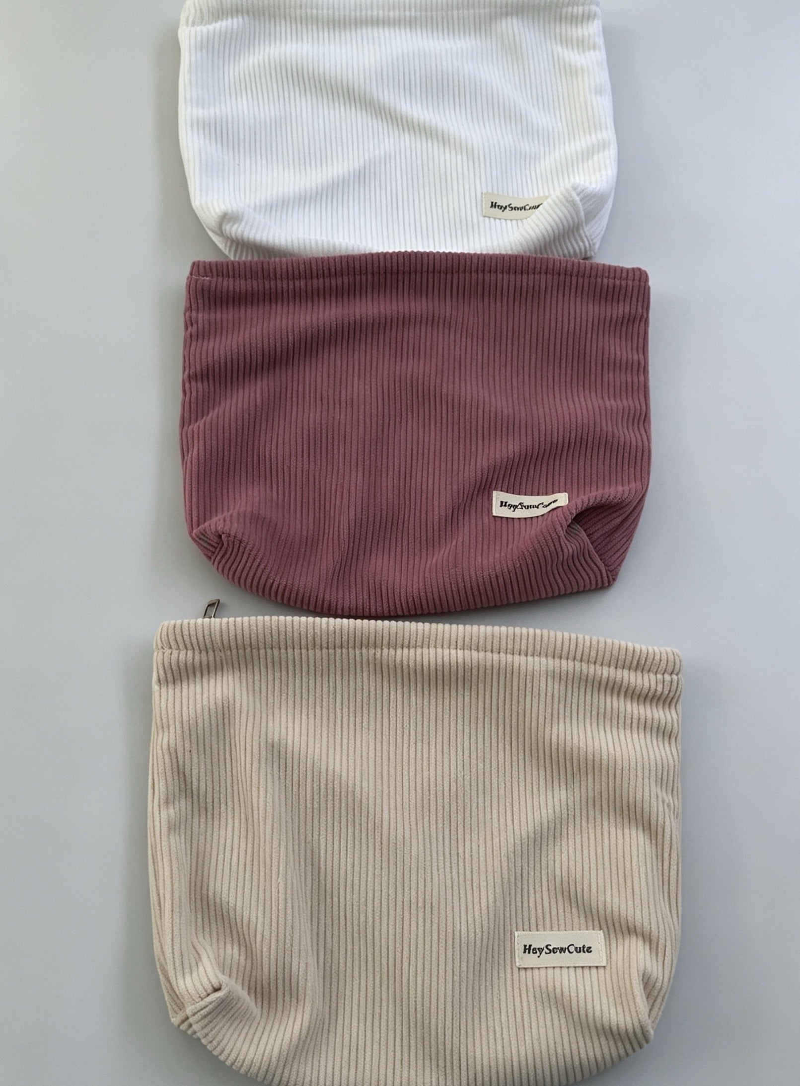 Large Soft Corduroy Pouch