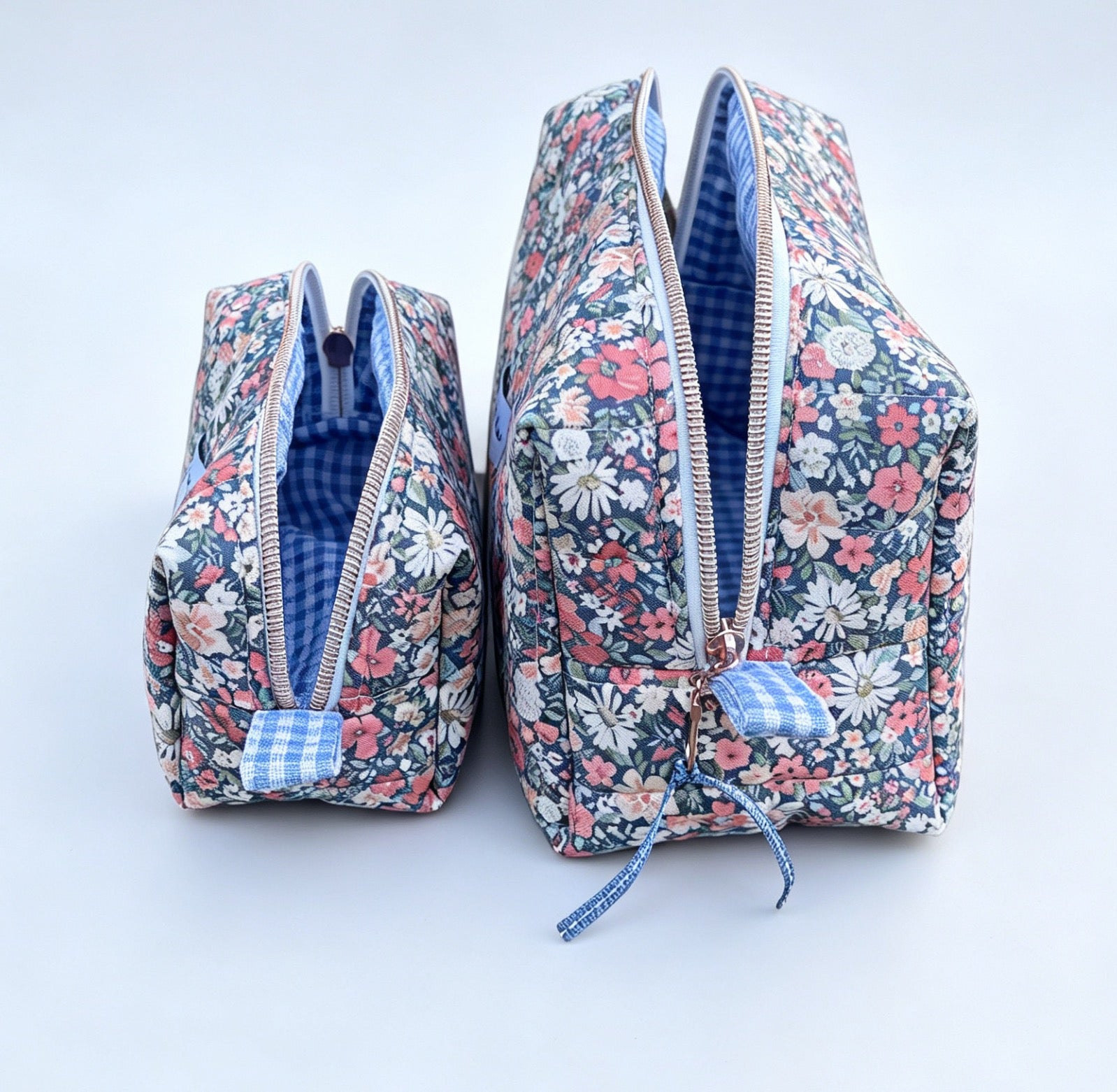 Blue Meadow Matching Quilted Bag Set