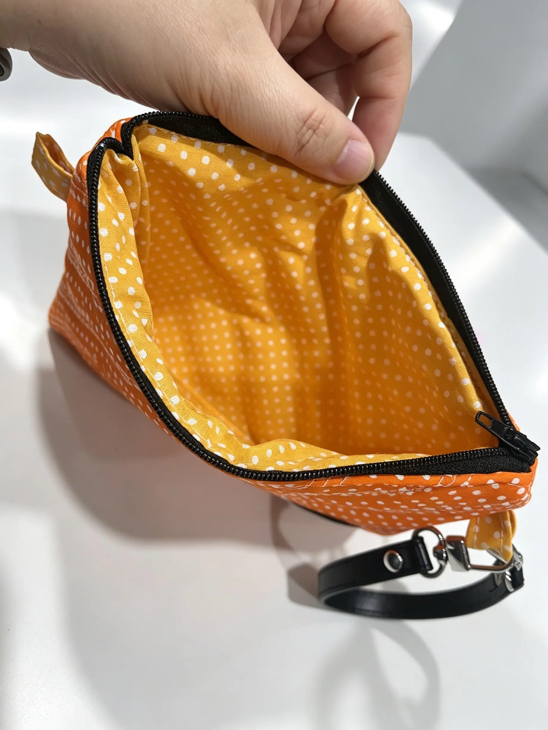 Handmade Quilted Wristlet Pouch – 20 Colour Options