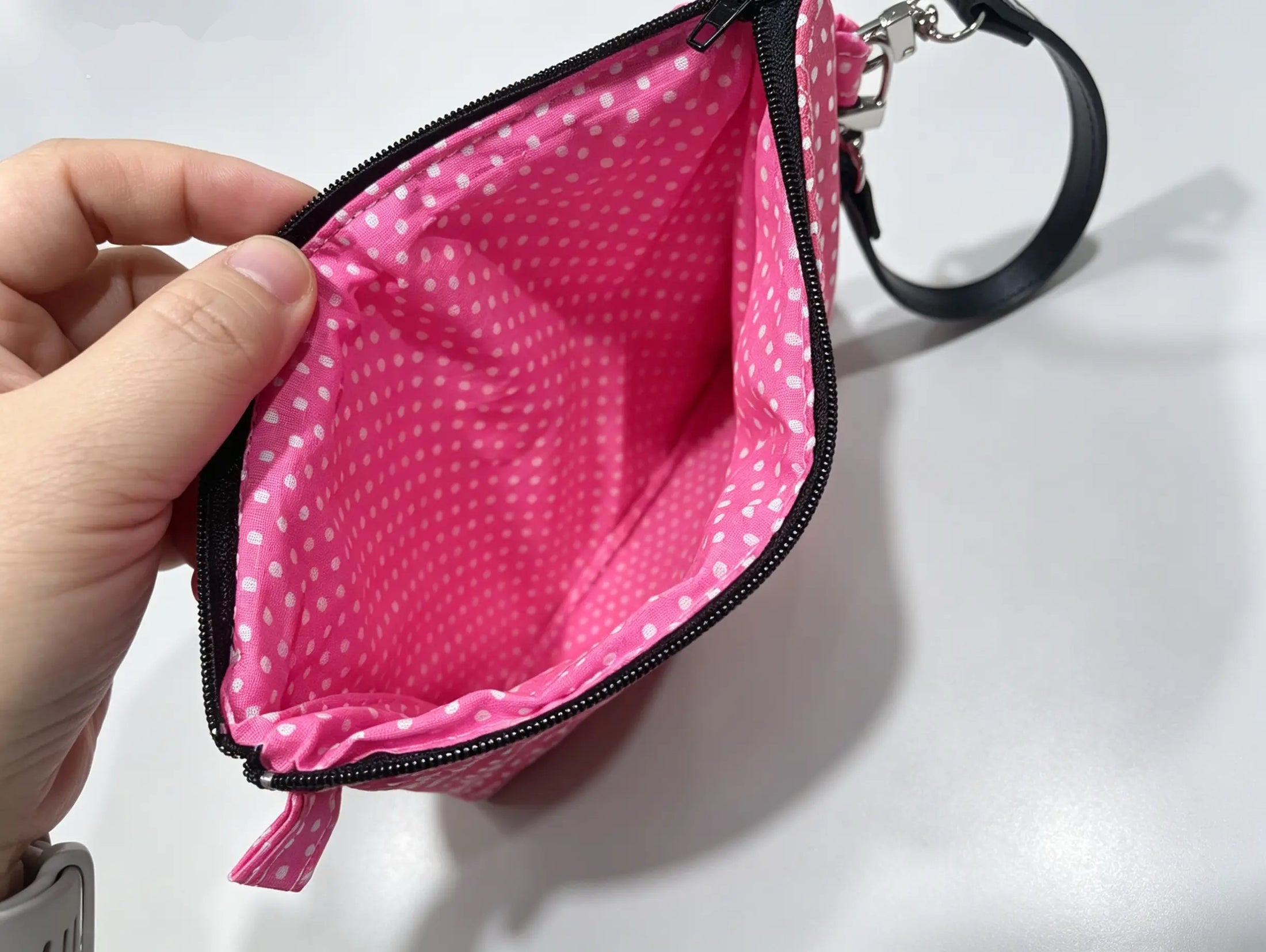 Handmade Quilted Wristlet Pouch – 20 Colour Options