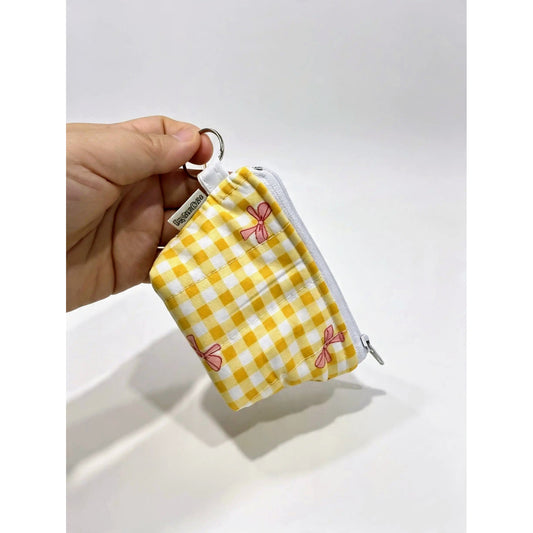 Mini Quilted Boxy Keyring Pouch