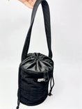Load image into Gallery viewer, Black Corduroy 6-Pocket Skincare Organiser Bag – Large
