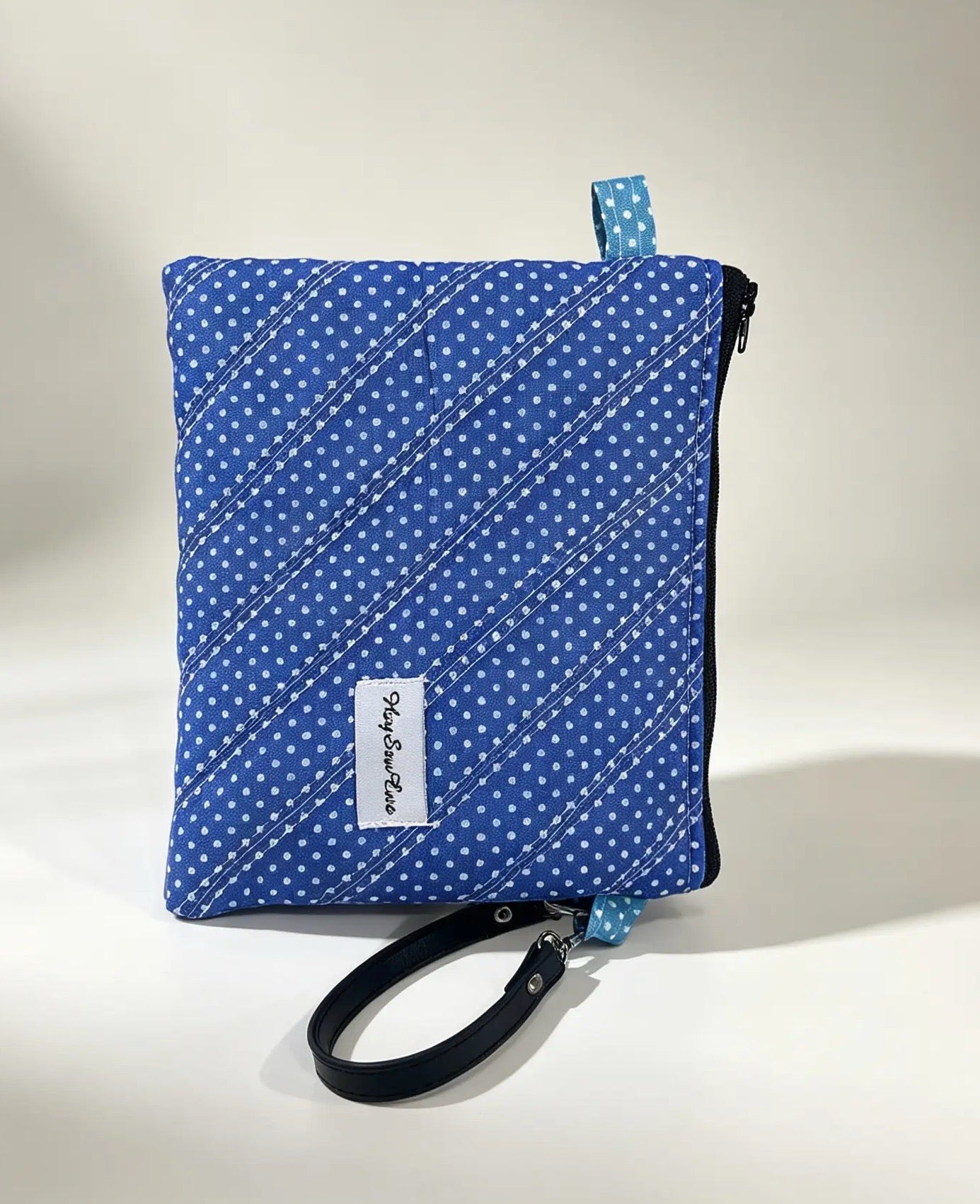 Handmade Quilted Wristlet Pouch – 20 Colour Options