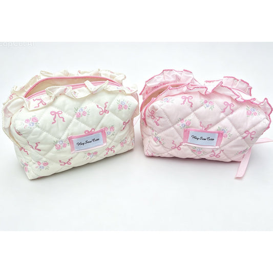 Ruffle Makeup Bag