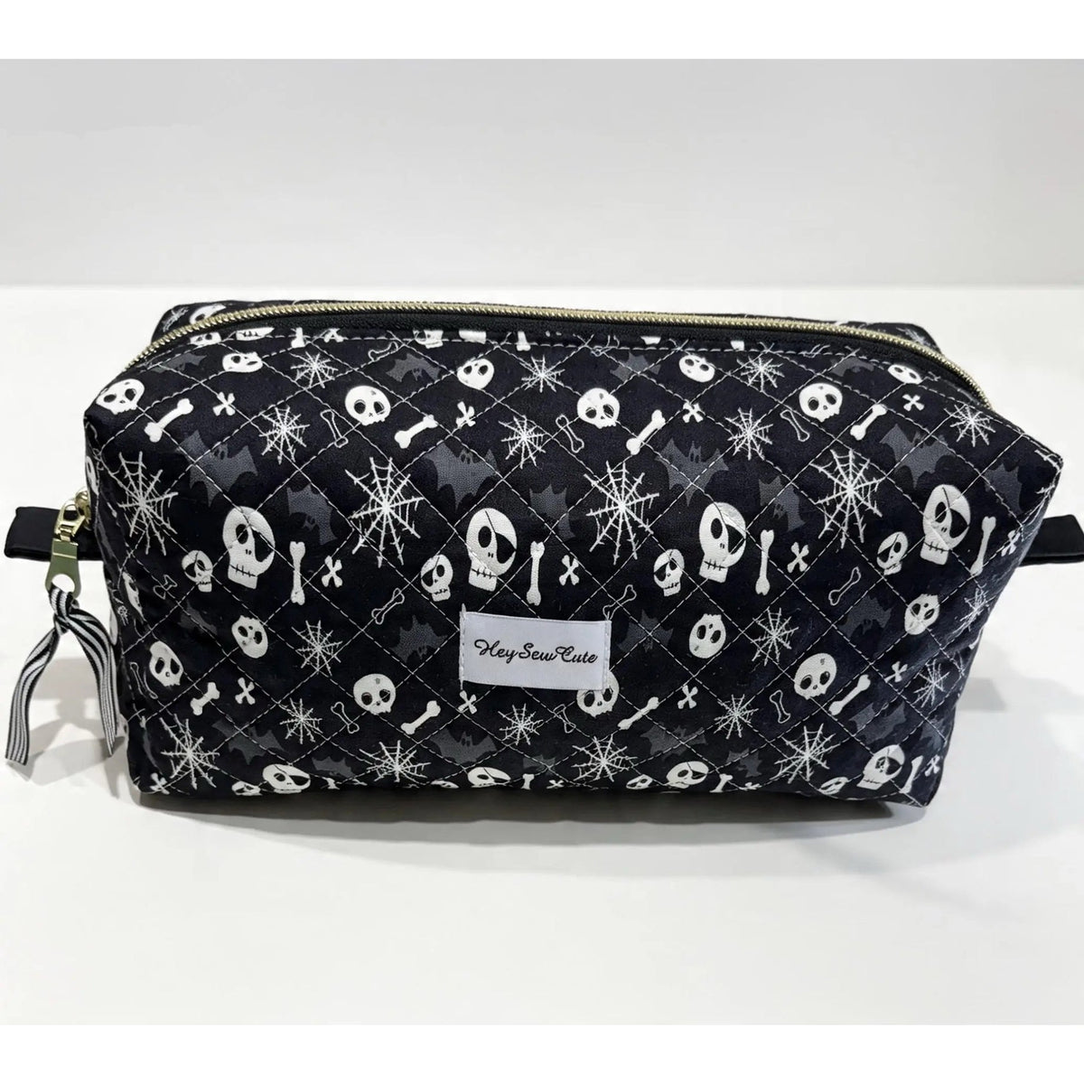 Midnight Skulls Quilted Carryall Bag