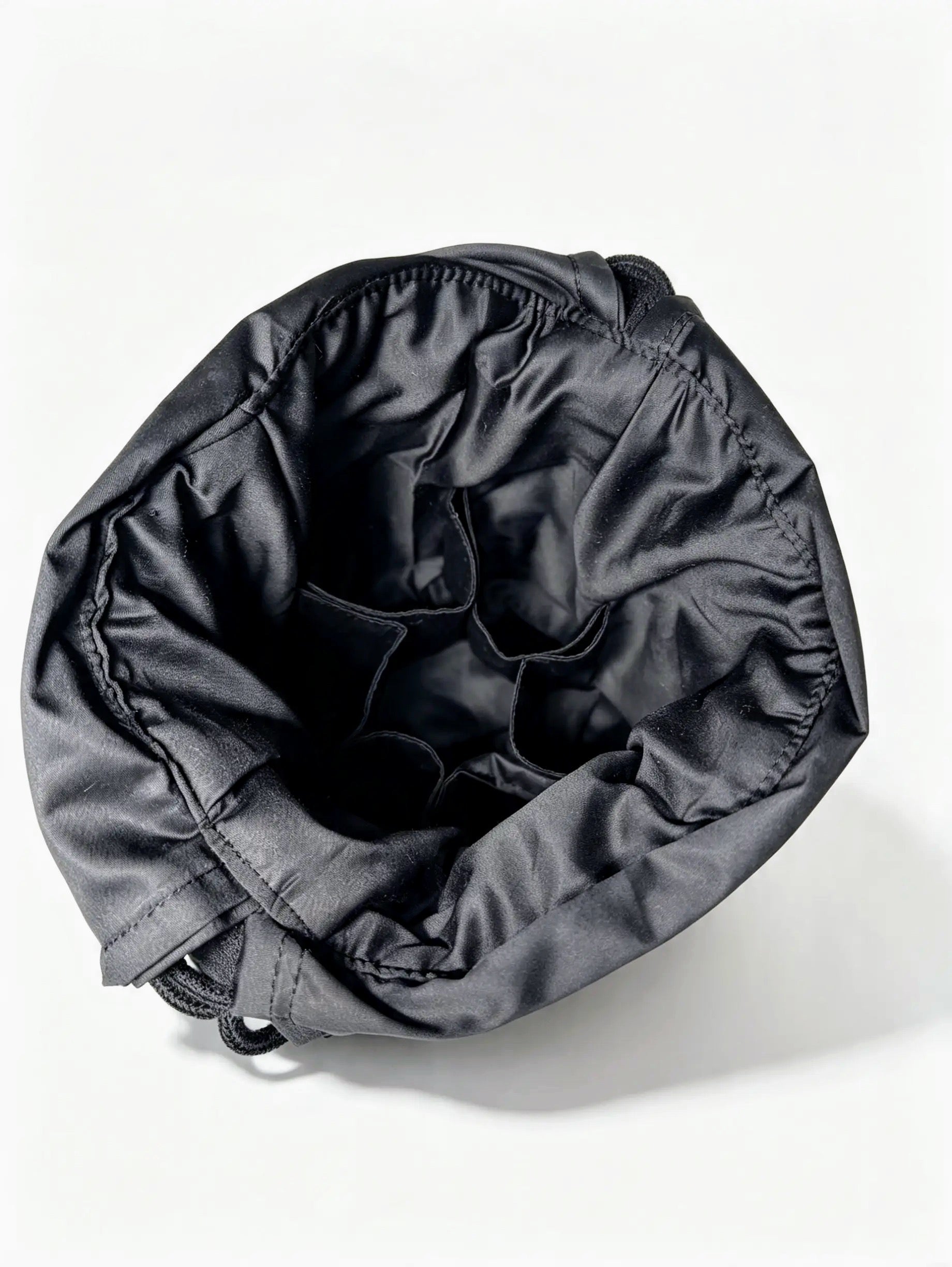 Black Corduroy 6-Pocket Skincare Organiser Bag – Large