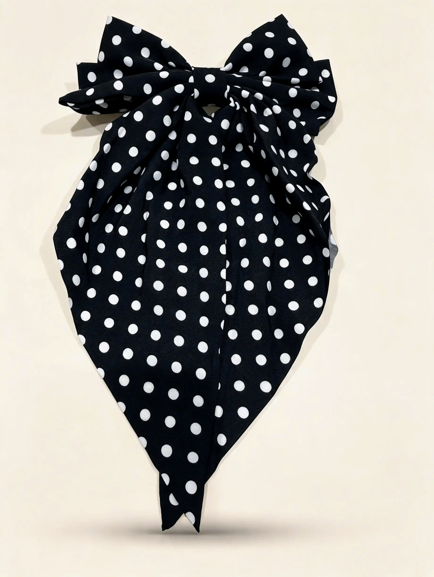 Polka Dot Bow Hair Clip