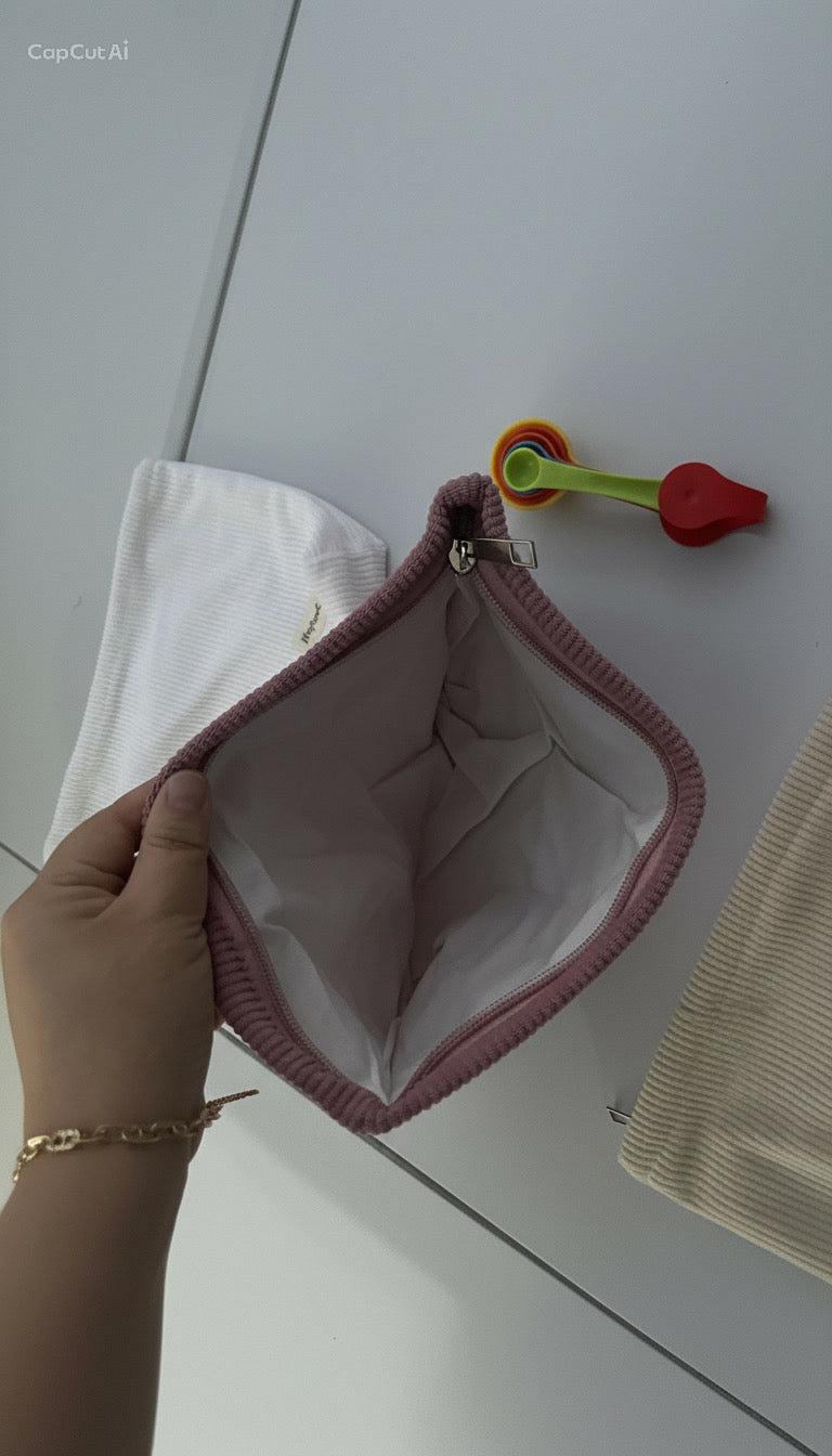 Large Soft Corduroy Pouch