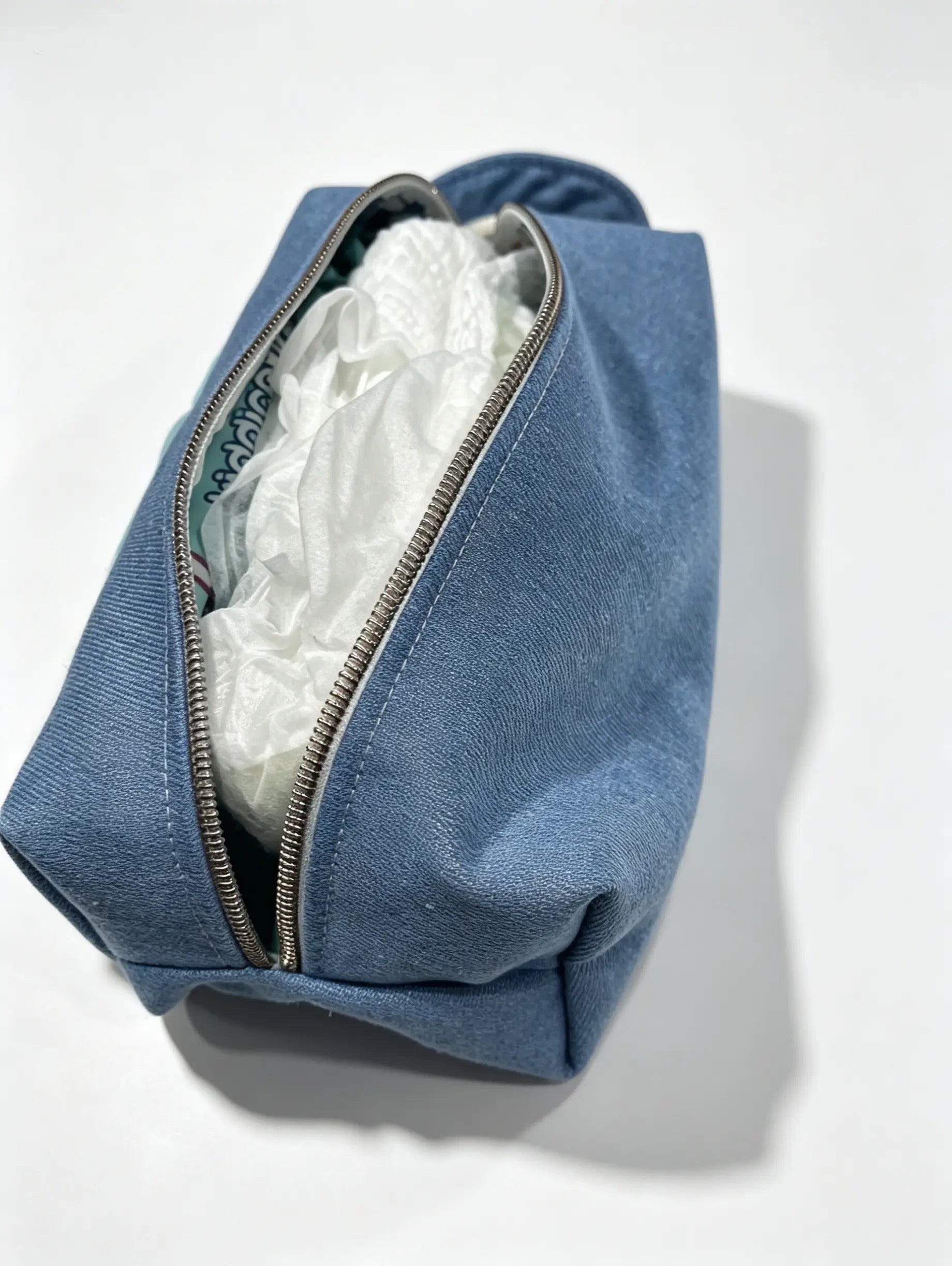 Grab & Go Denim Nappy & Wipes Bag – Handmade in NZ