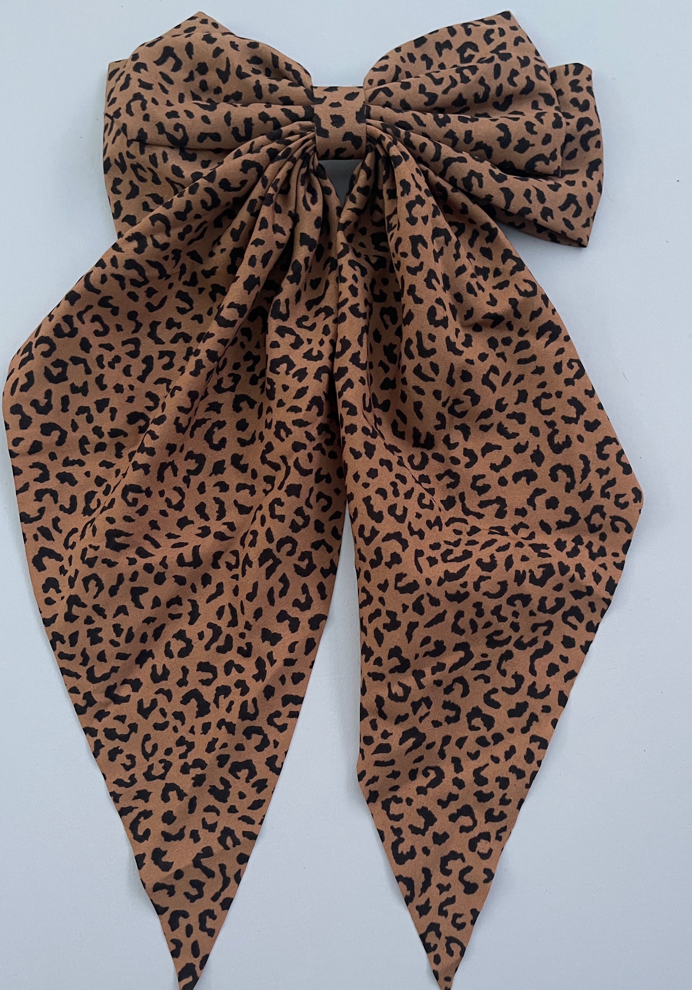Leopard Bow Hair Clip