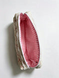 Load image into Gallery viewer, Vintage Floral Quilted Cosmetic Pouch – Medium
