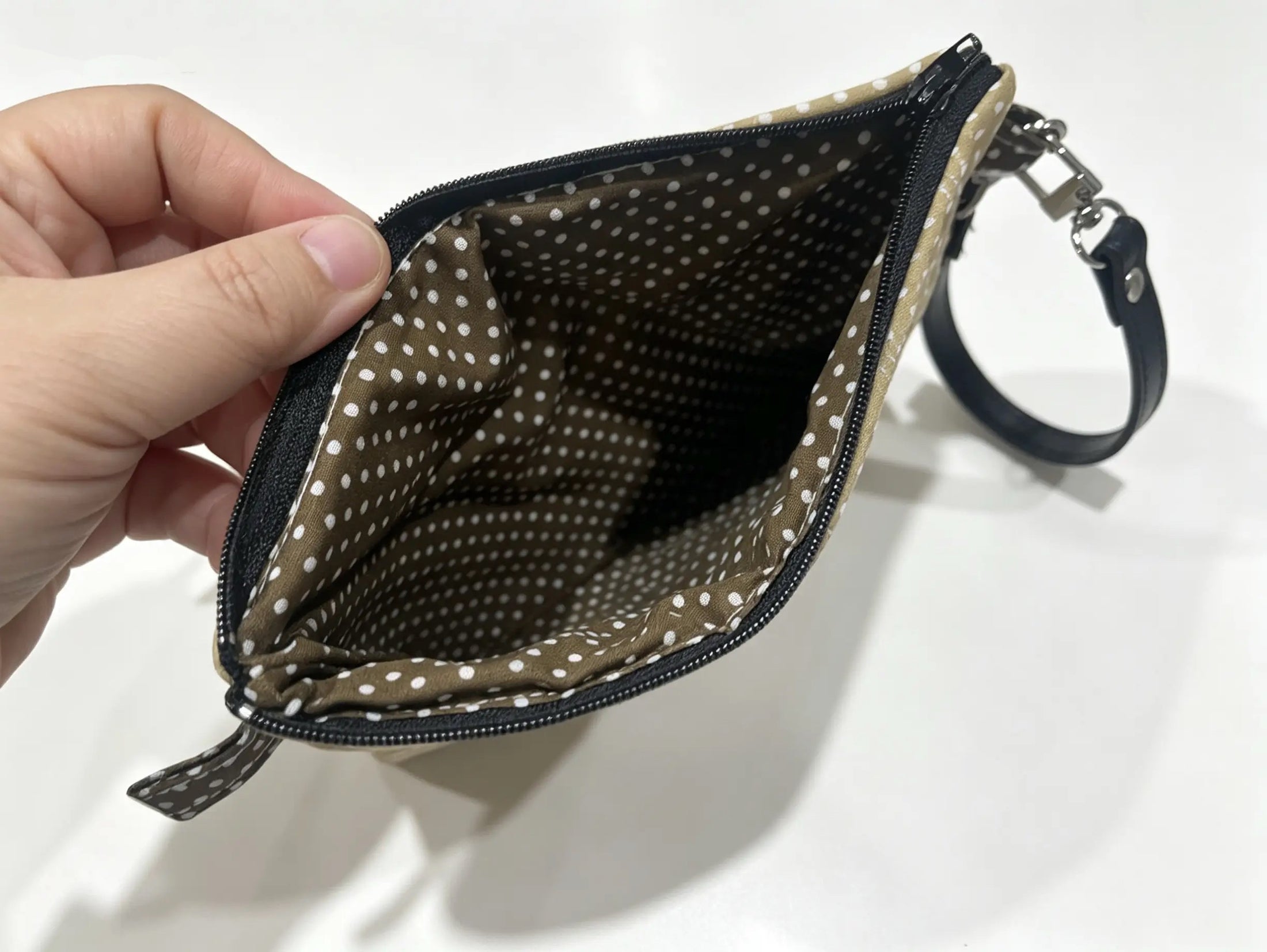 Handmade Quilted Wristlet Pouch – 20 Colour Options