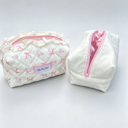 Ruffle Makeup Bag
