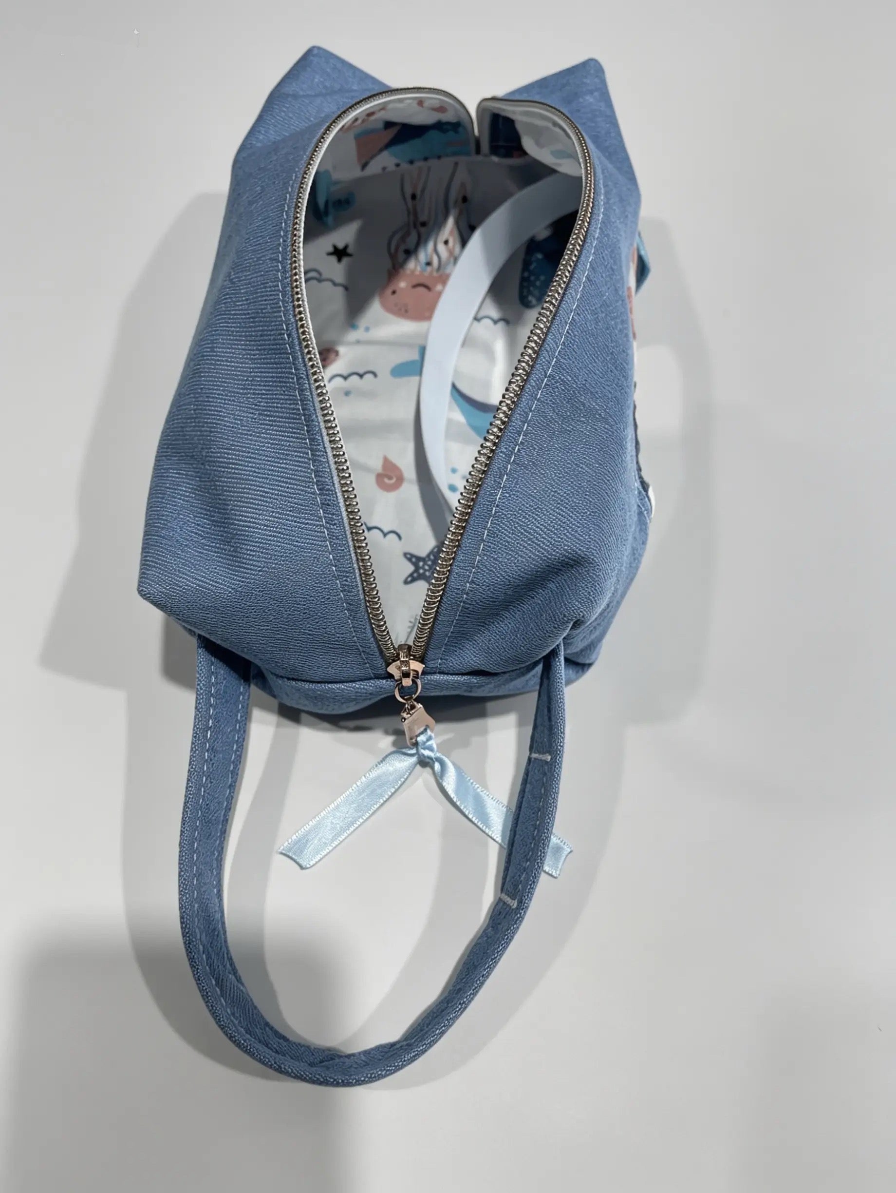 Grab & Go Denim Nappy & Wipes Bag – Handmade in NZ