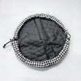 Load image into Gallery viewer, Quilted Mochi Bag — Black Gingham
