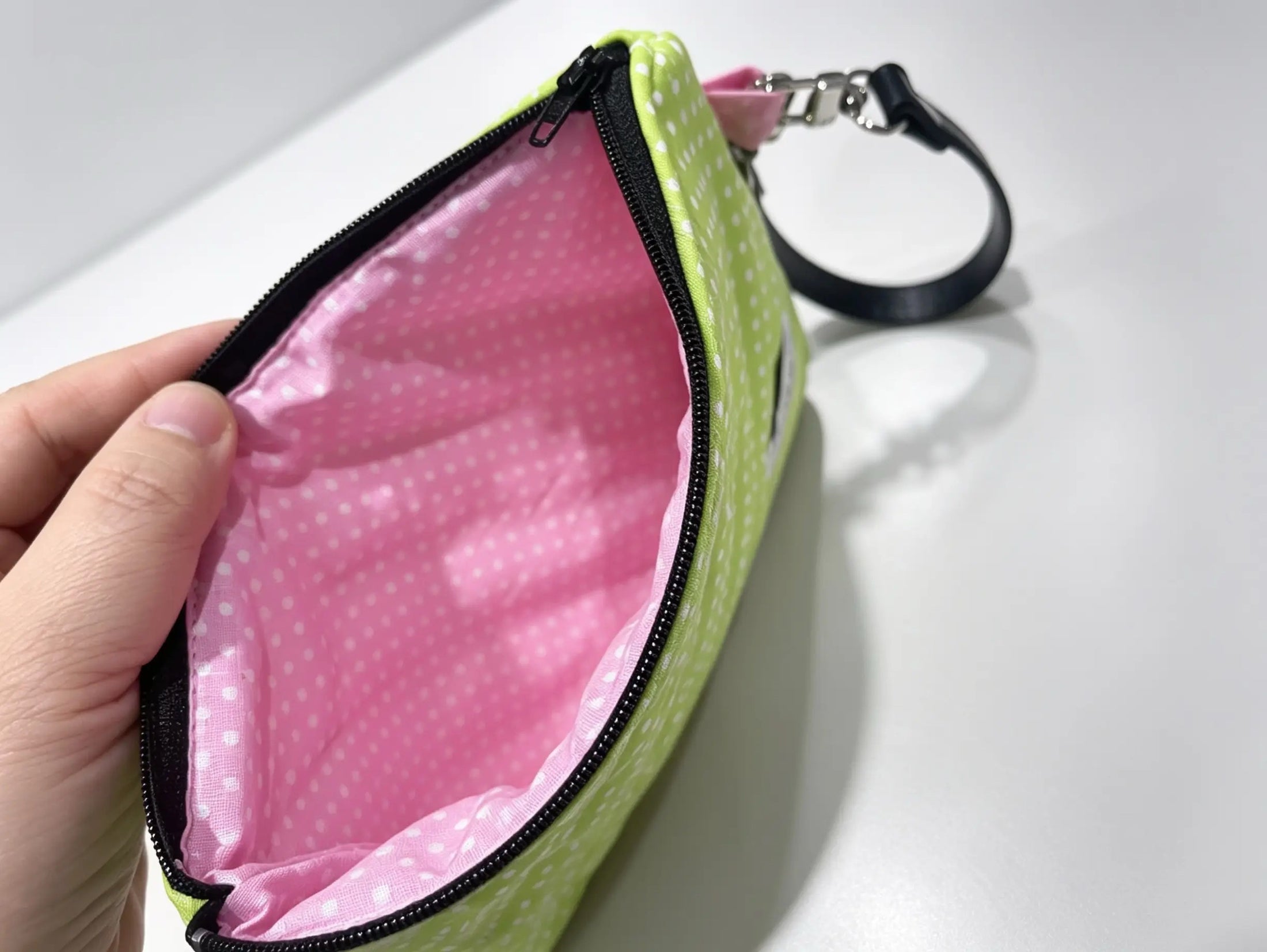 Handmade Quilted Wristlet Pouch – 20 Colour Options