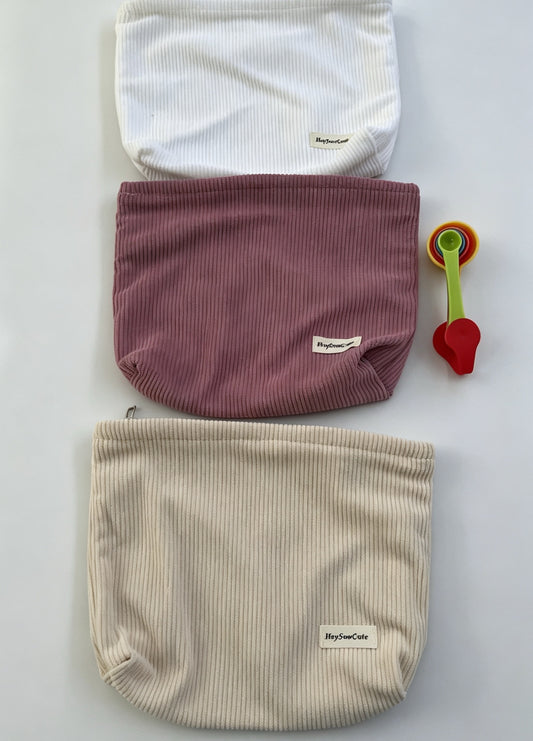 Large Soft Corduroy Pouch