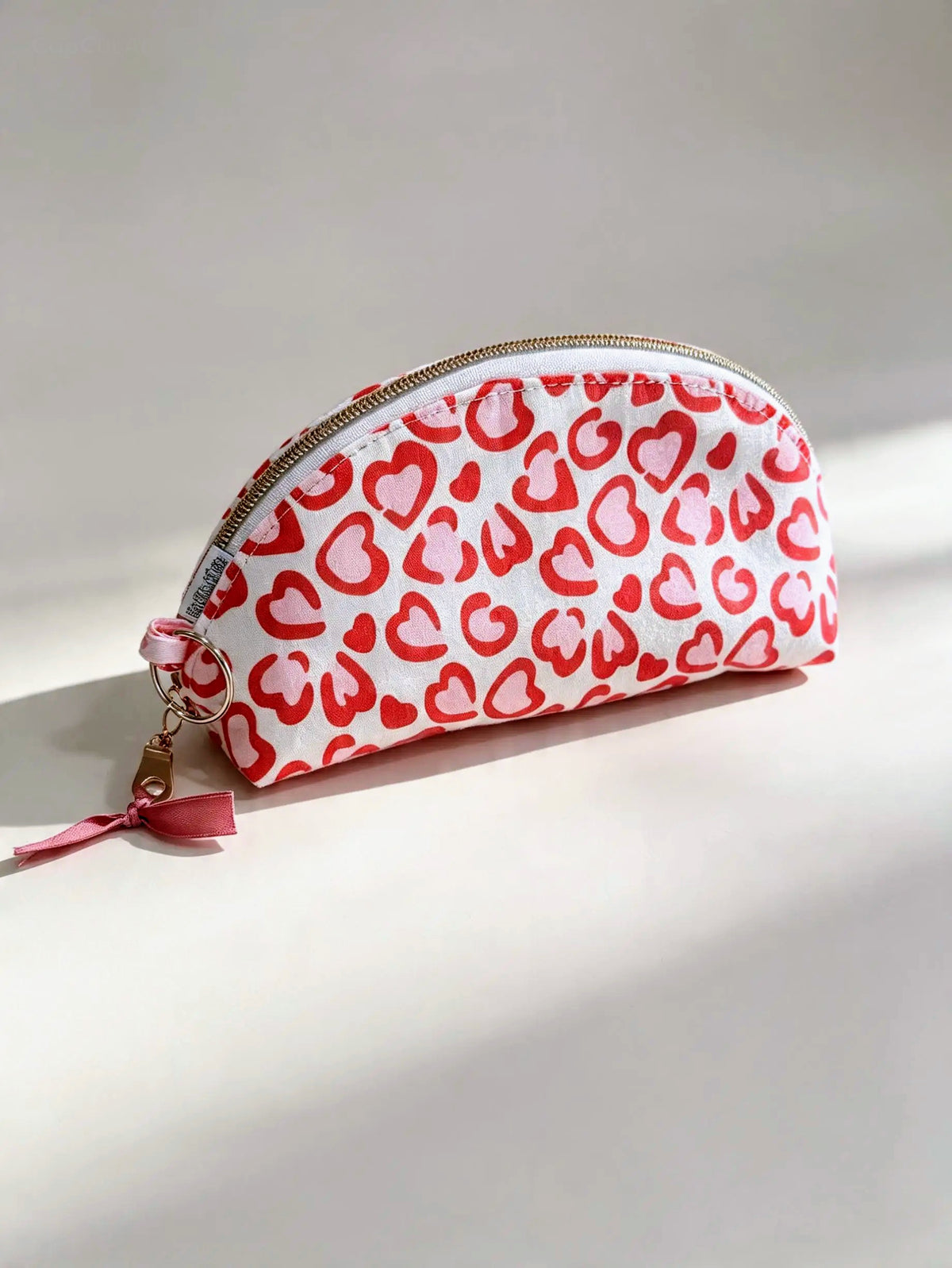 Handmade Half Moon Pouch – Wide-Opening Makeup & Essentials Bag