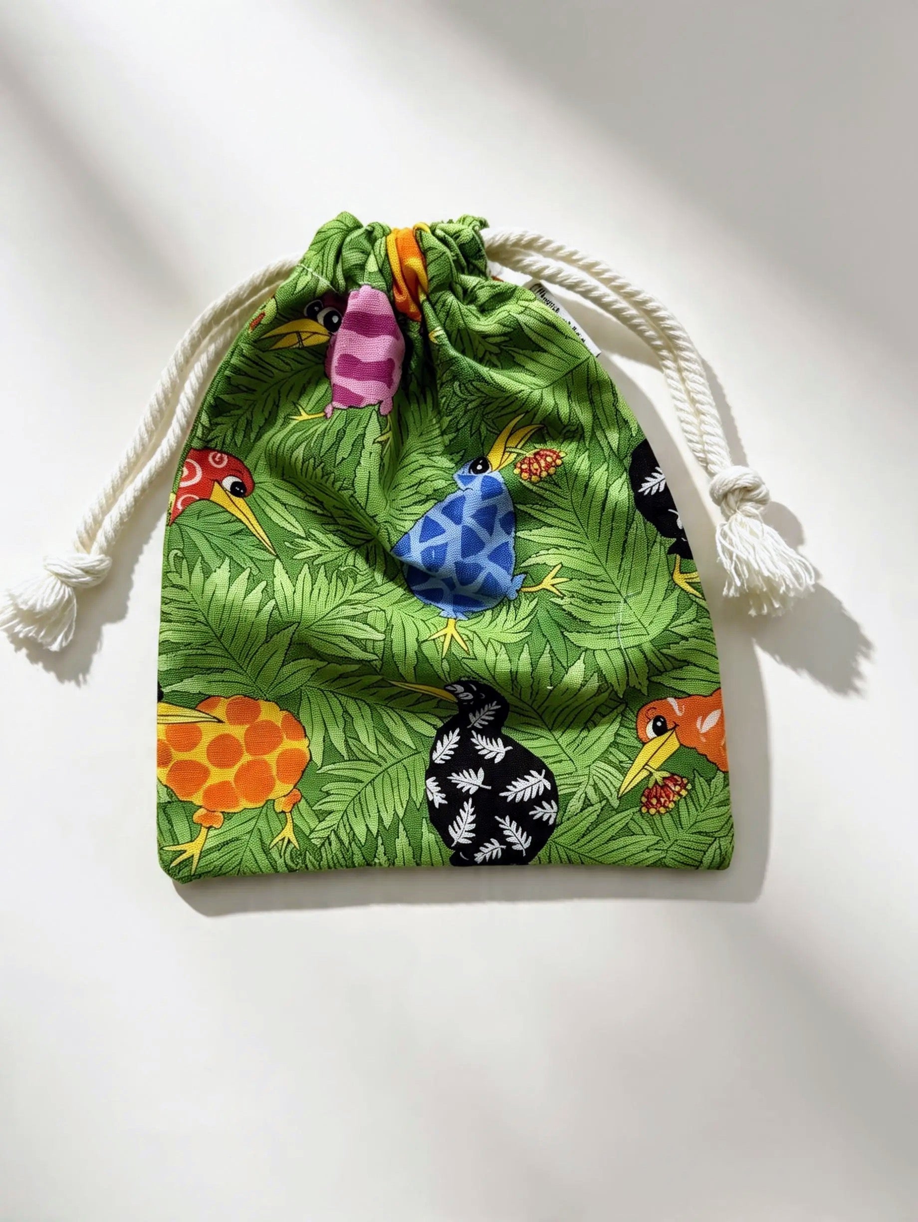 Mini Kiwiana Drawstring Pouch – Handmade in New Zealand