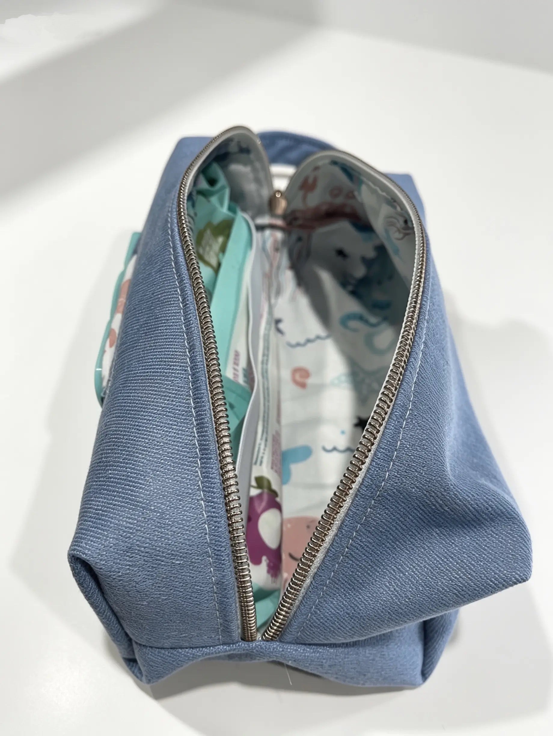 Grab & Go Denim Nappy & Wipes Bag – Handmade in NZ