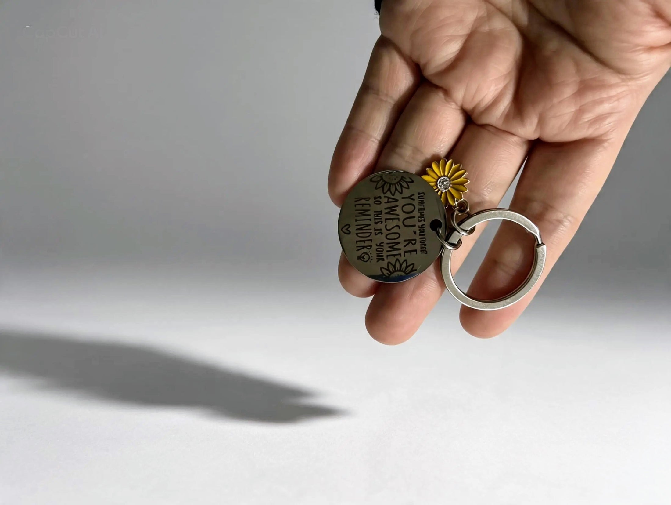 You’re Awesome Sunflower Keyring