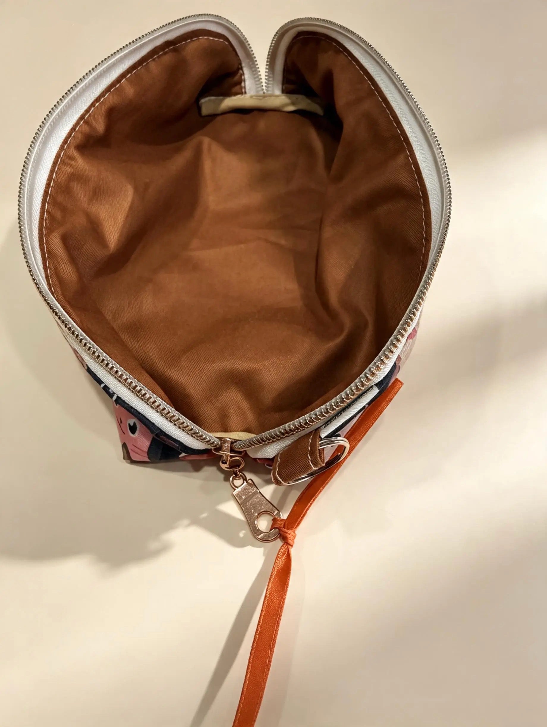 Handmade Dome Pencil Case – Wide-Opening Fabric Stationery Pouch