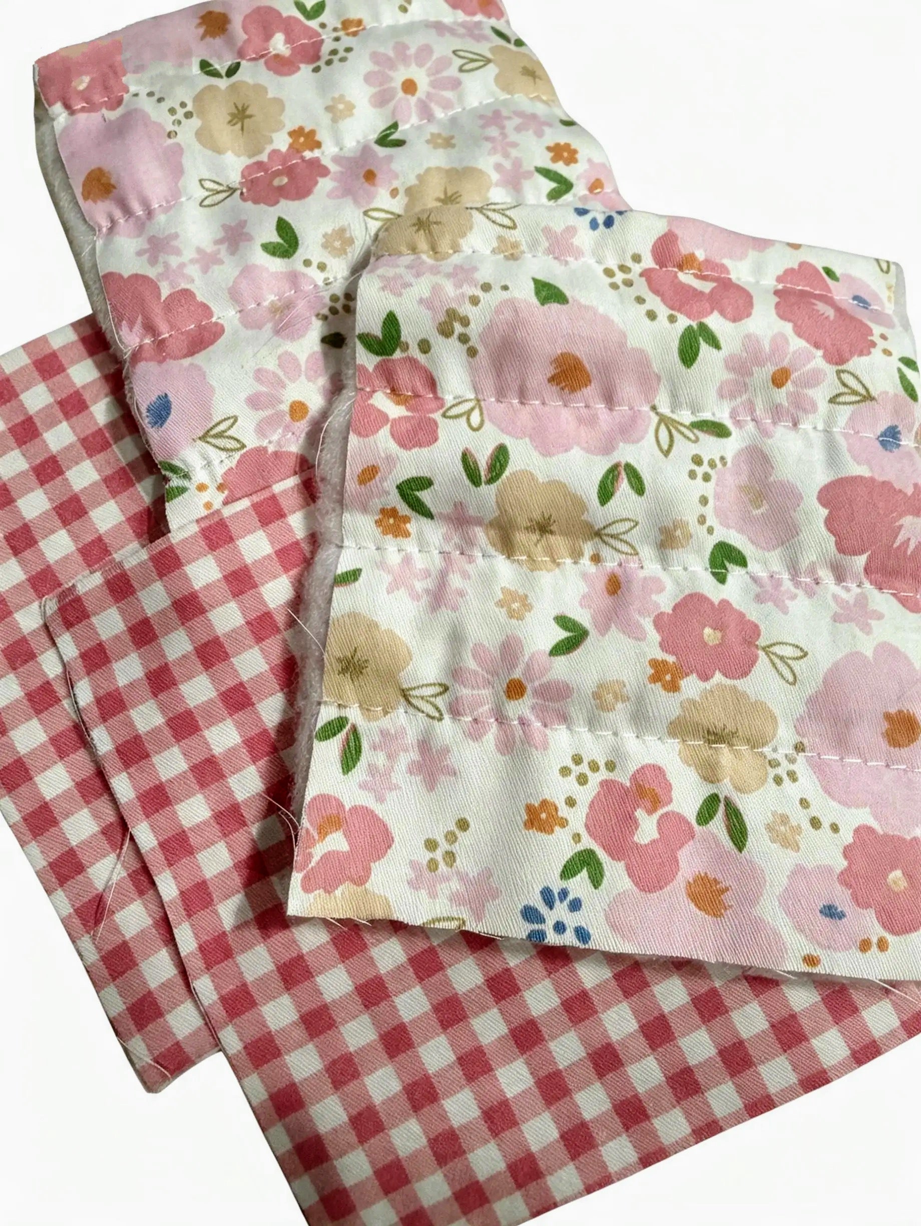 Mini Quilted Zip Card Wallet with Keyring – Floral Collection