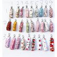 Load image into Gallery viewer, Handmade clip Scrunchie Keyring – Choose Your Favourite Design
